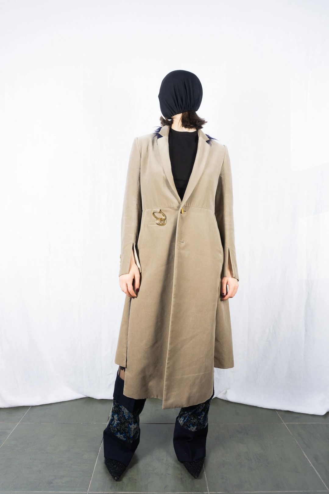 Undercover A/W 2016 pleated velvet coat by UNDERCOVER in size M from COATS & JACKETS category