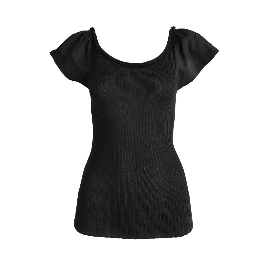 Blumarine Silk Sleeve Top by BLUMARINE in size ONE SIZE from TOPS category