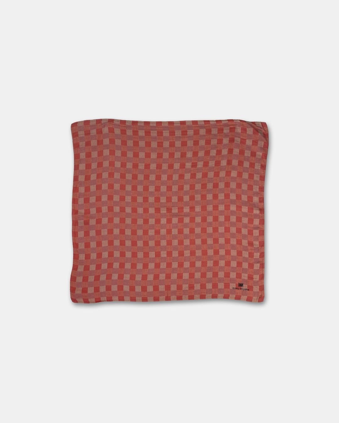 IM Issey Miyake 1980s Checkered Cloth Light Red by ISSEY MIYAKE in size ONE SIZE from ACCESSORIES category