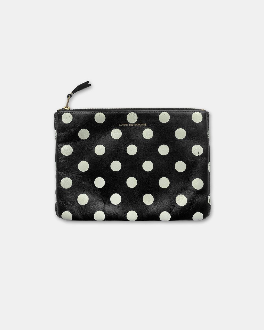 Comme des Garçons 2010s Leather Polka Dots Wallet Black by COMME DES GARÇONS in size ONE SIZE from BAGS category