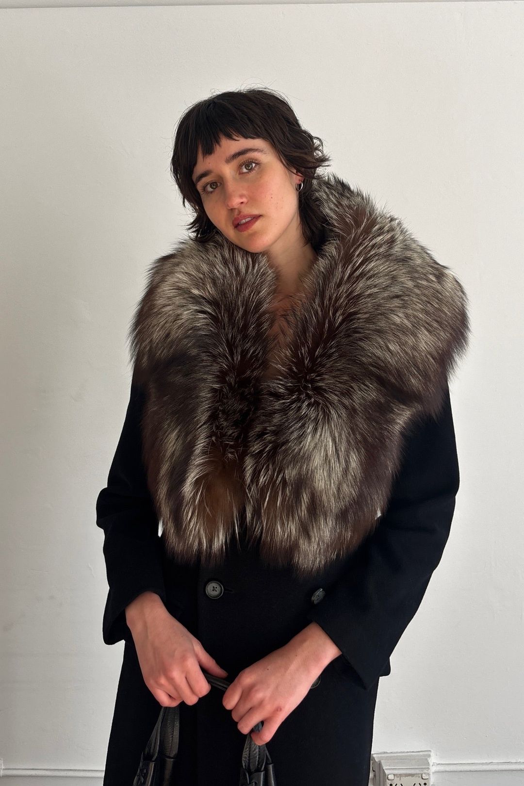 VINTAGE SILVER FOX FUR STOLE by DESCRY in size ONE SIZE from FURS category