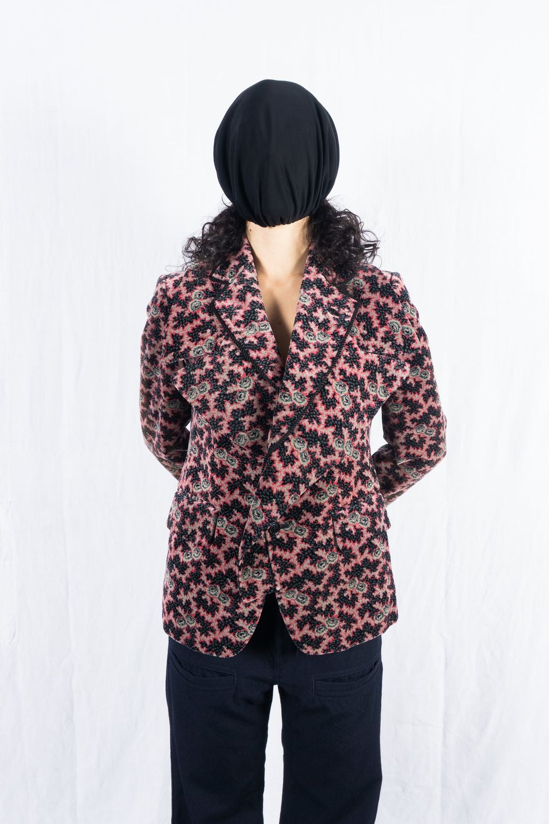 Comme des Garçons A/W 2001 printed velvet jacket by COMME DES GARÇONS in size S from COATS & JACKETS category
