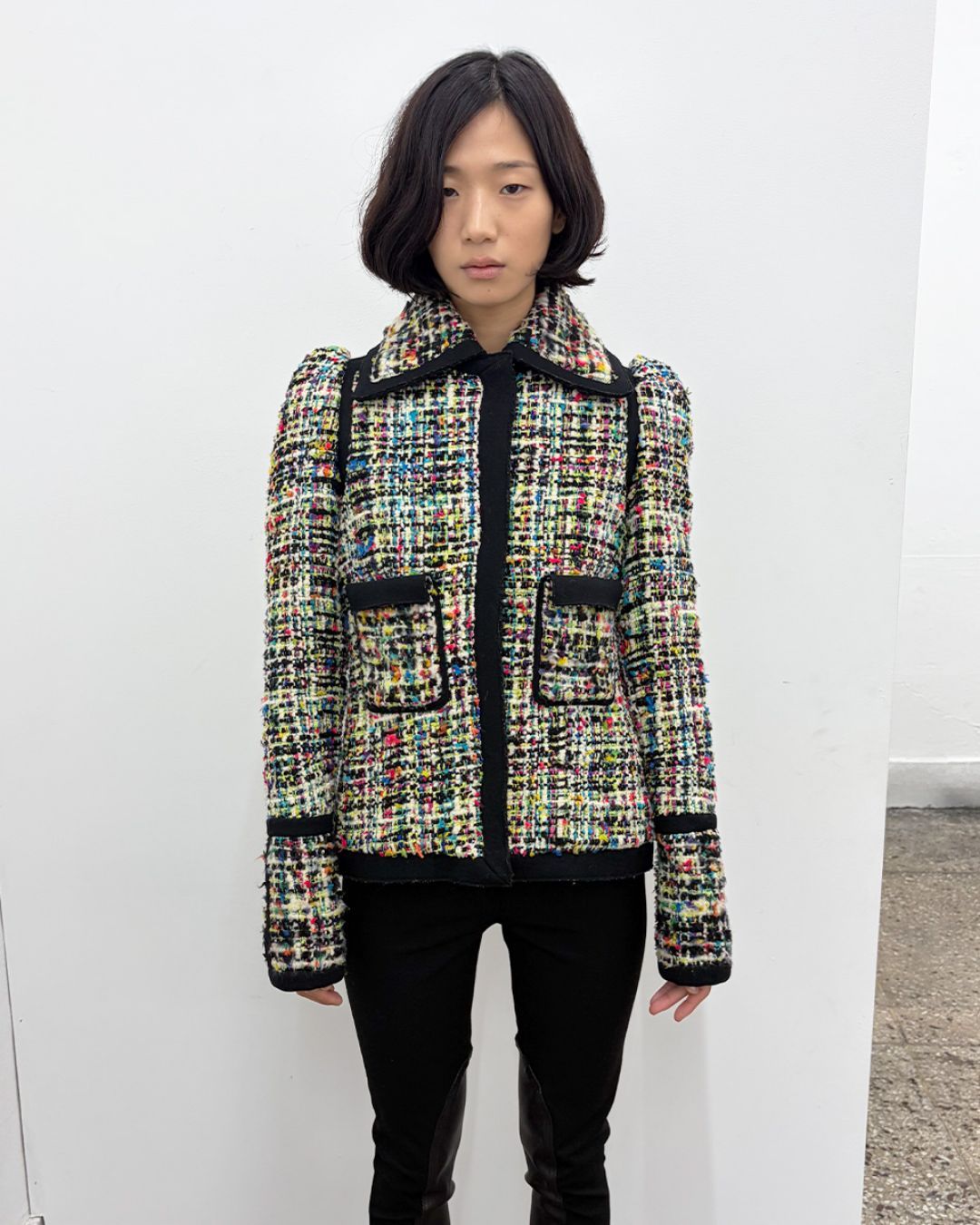 BALENCIAGA by NICOLAS GHESQUIERE FW2007 RUNWAY TWEED JACKET by BALENCIAGA in size FR 40 from COATS & JACKETS category