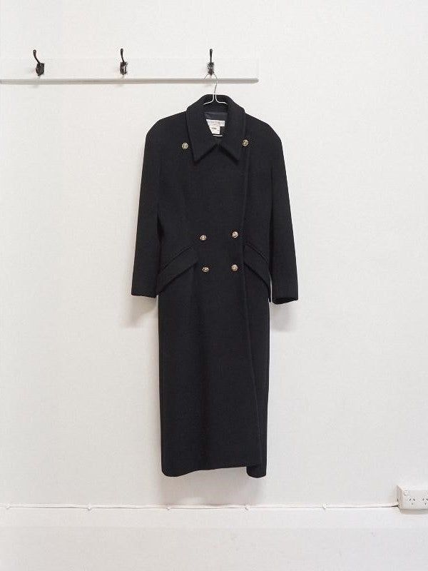 jasper conran heavy melton double breasted overcoat - circa 1980s by Jasper Conran in size AU/UK 12 from COATS & JACKETS category