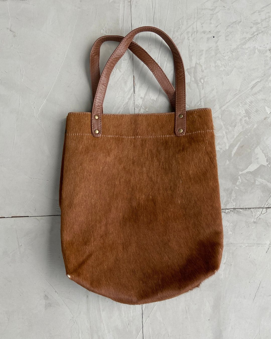 LEATHER PONY HAIR TOTE BAG by undefined in size ONE SIZE from BAGS category