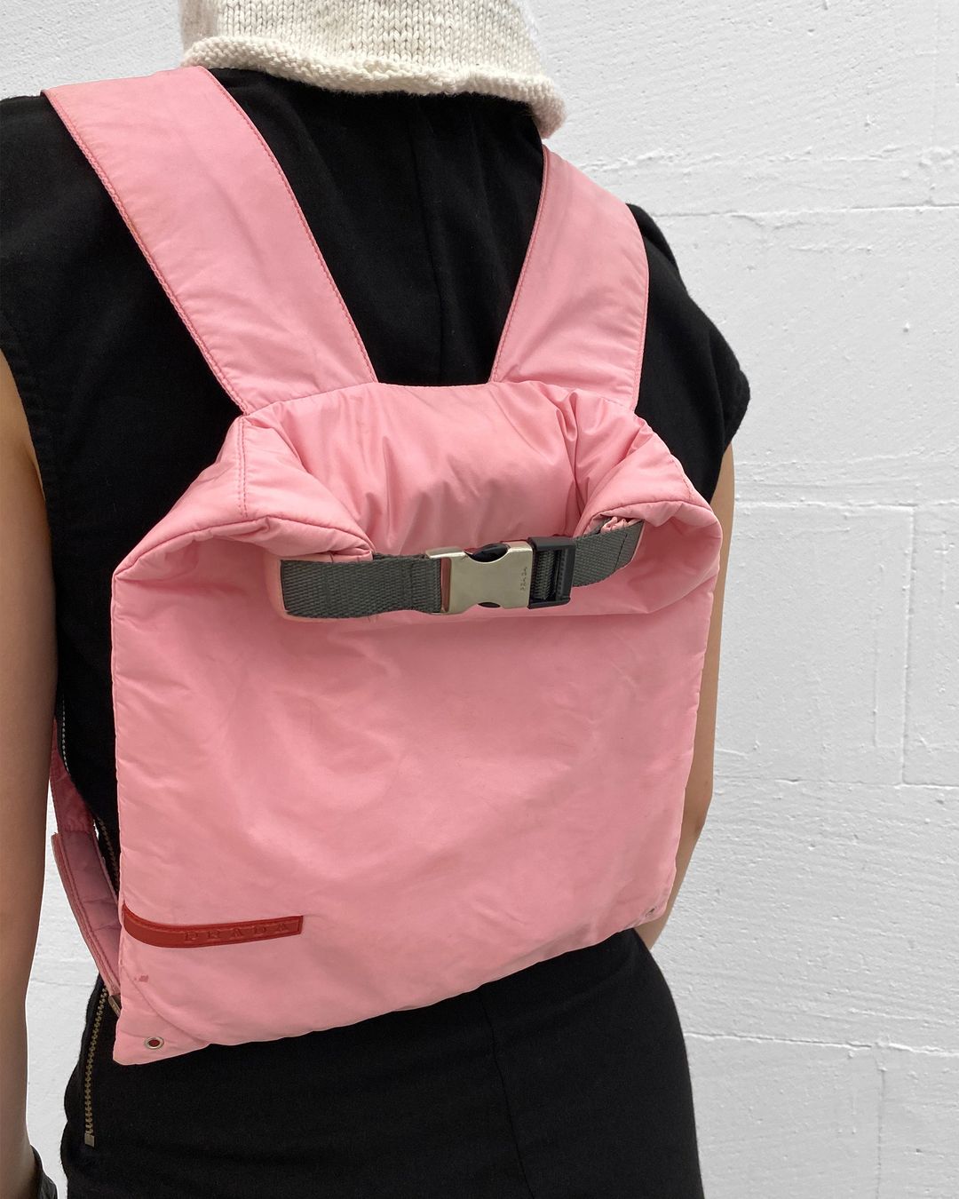 Prada SS1999 Nylon Backpack Pink by PRADA in size ONE SIZE from BAGS category
