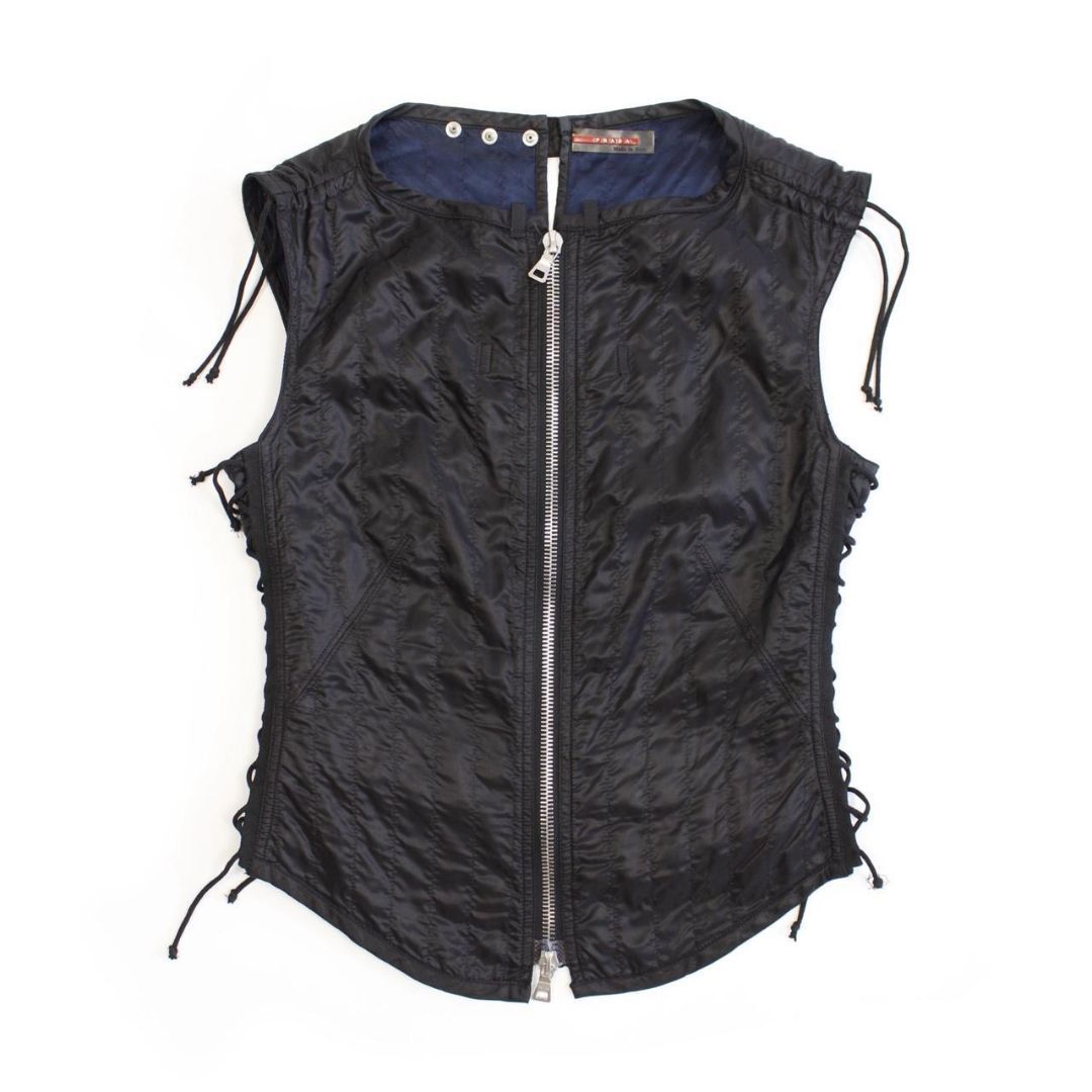 PRADA S/S 2000 LACE-UP VEST by PRADA in size IT 42 from SPORTSWEAR category