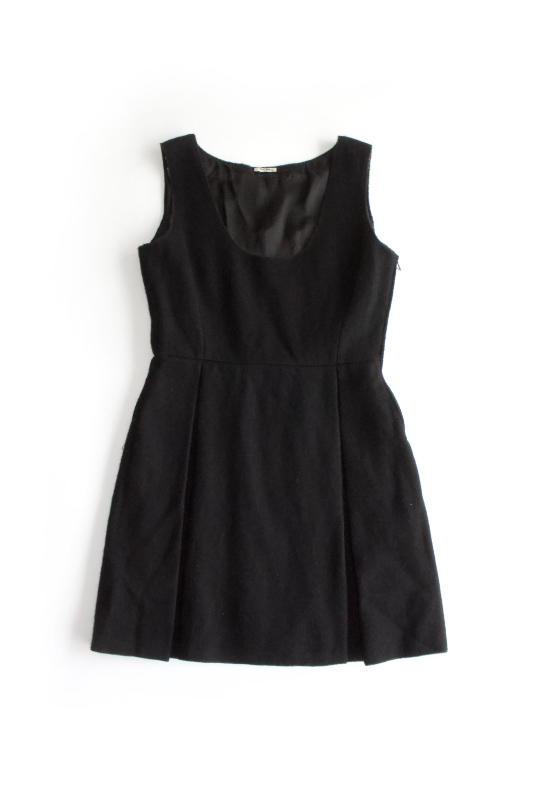Miu Miu FW 2001 black wool mini-dress by MIU MIU in size ONE SIZE from DRESSES category