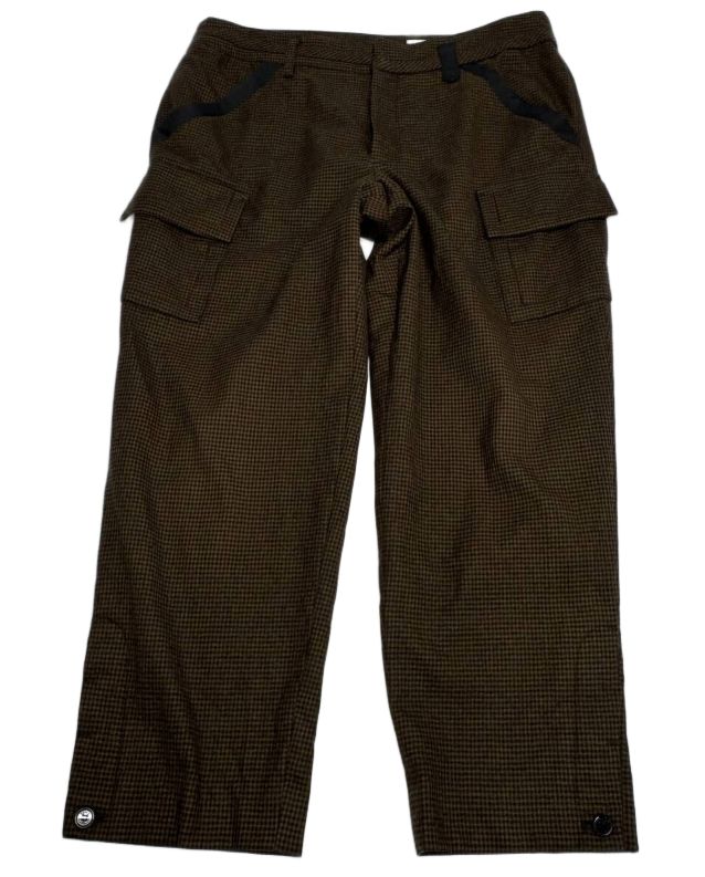 Sonia Rykiel Checkered Pocket Wool Cargo Capris by SONIA RYKIEL in size AU/UK 10 from SHORTS category