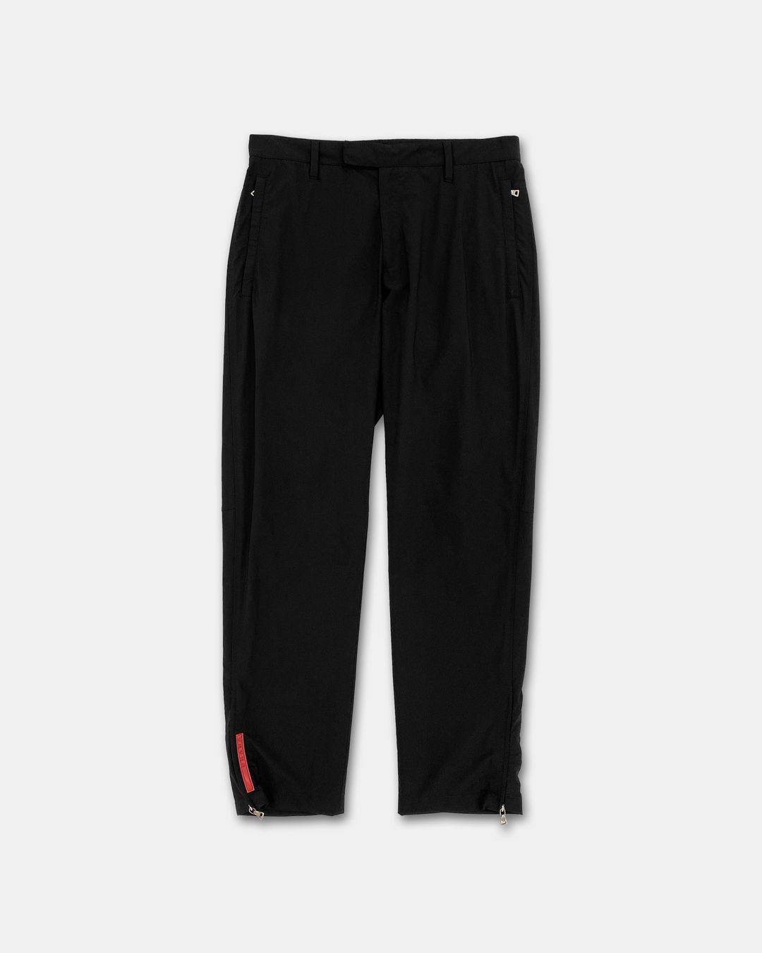 Prada 2000s Nylon Track Pants Black by PRADA in size S from TROUSERS category