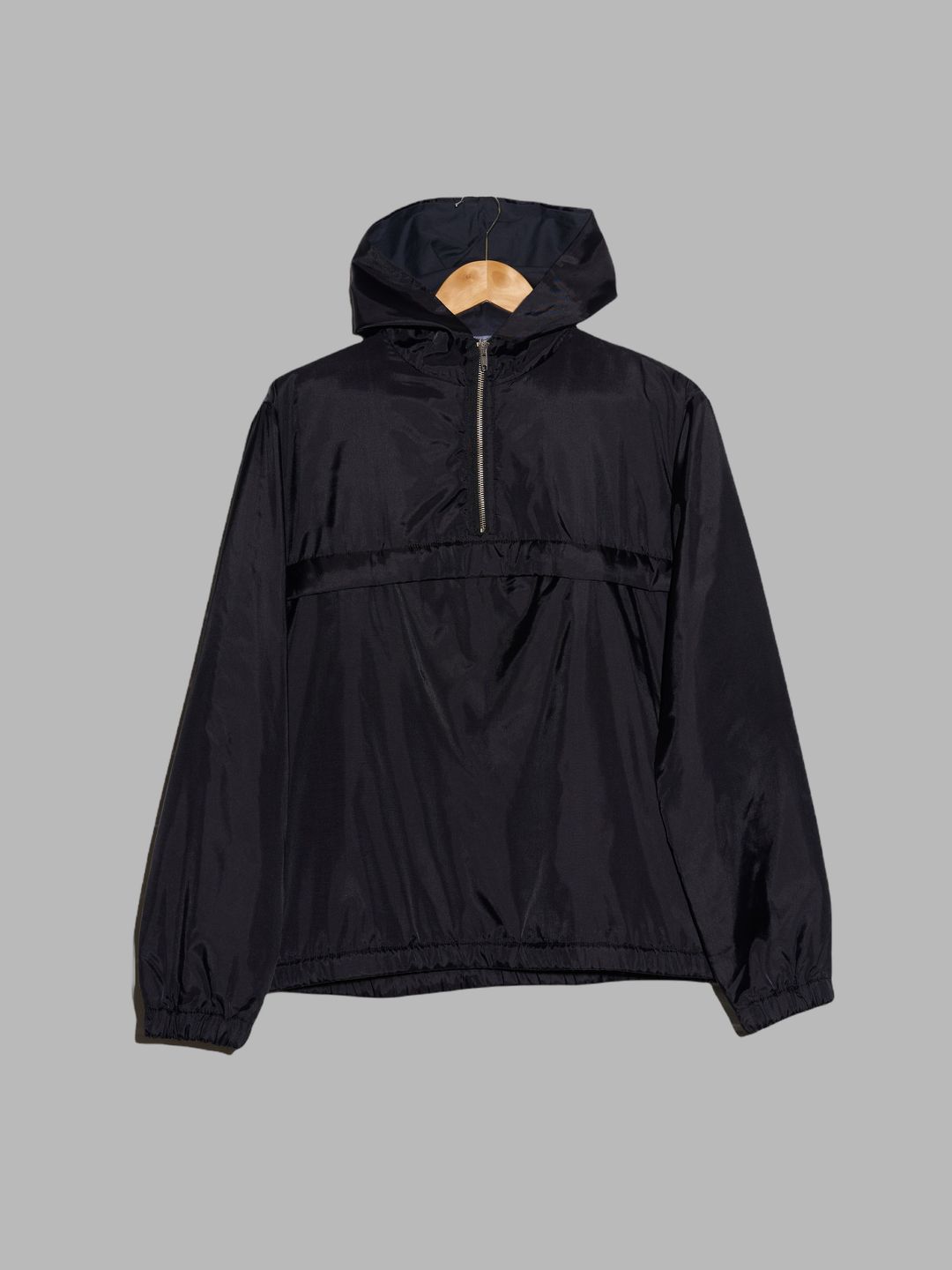 Jean Colonna padded black nylon hooded pullover windbreaker - size 48 by Jean Colonna in size EU 48 from COATS & JACKETS category