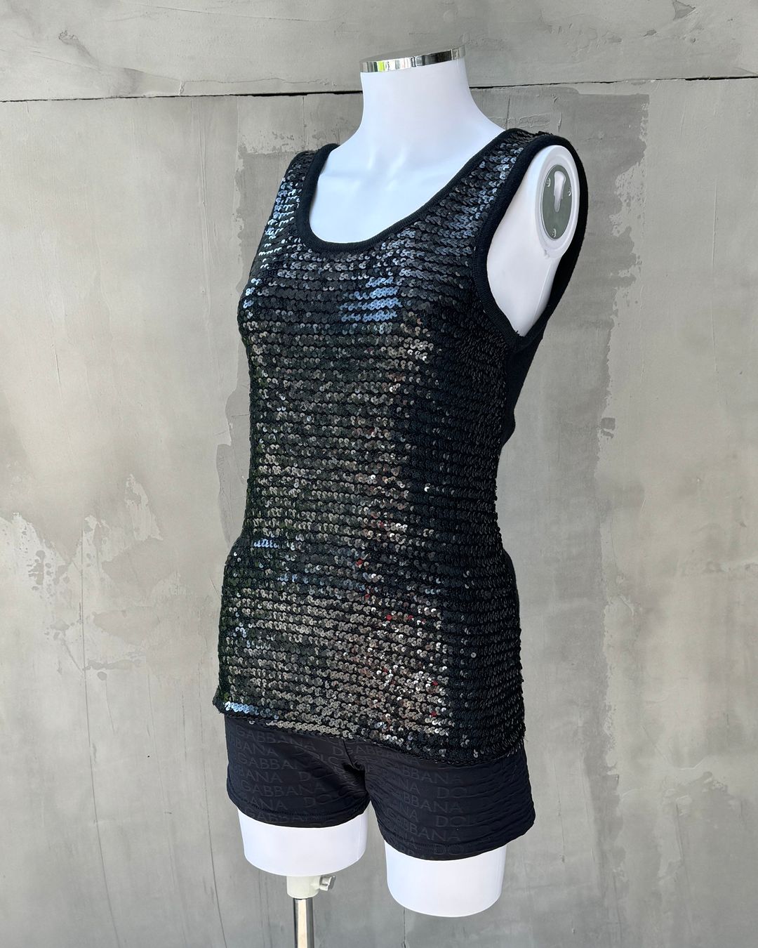 YVES SAINT LAURENT 90'S VARIATION SEQUIN VEST TOP - L by YVES SAINT LAURENT in size L from TOPS category