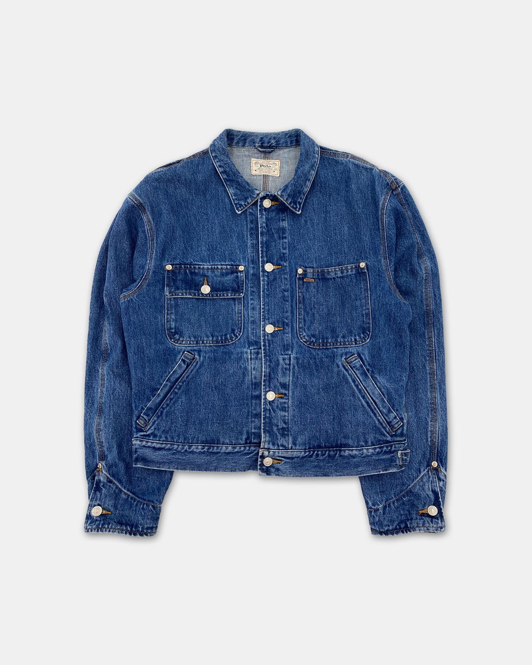 Polo Ralph Lauren 1980s Made in USA Denim Jacket Blue by Polo Ralph Lauren in size M from COATS & JACKETS category