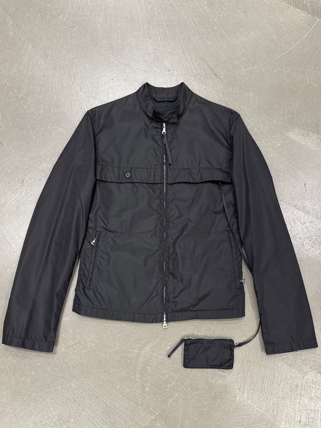 1999 Prada technical zip up jacket with hidden purse by PRADA in size FR 40 from COATS & JACKETS category