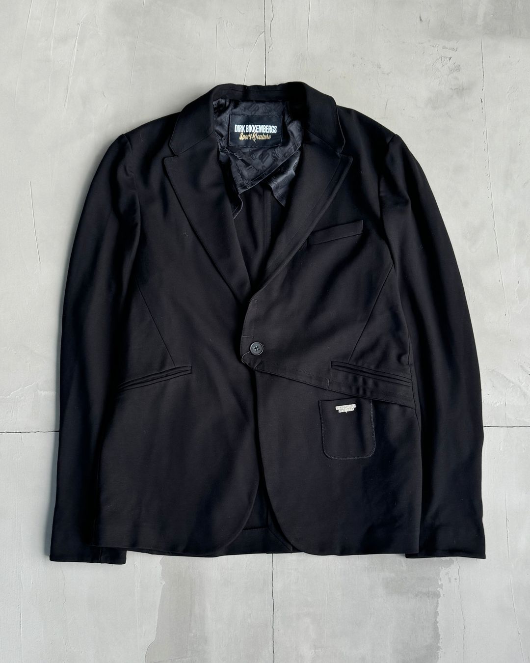 DIRK BIKKEMBERGS SS12 SPORT COUTURE ASYMMETRIC BLAZER - XL by DIRK BIKKEMBERGS in size XL from COATS & JACKETS category