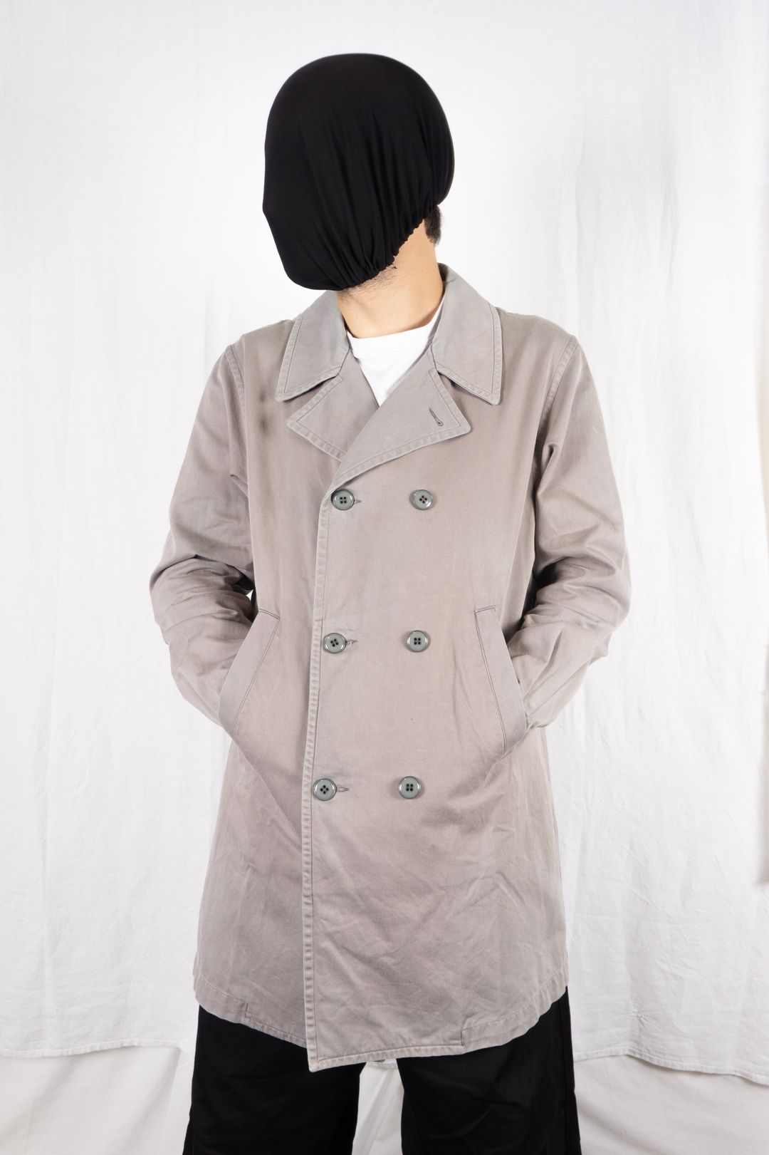 Comme des Garçons SHIRT 2000s double-breasted trench coat by COMME DES GARÇONS in size L from COATS & JACKETS category
