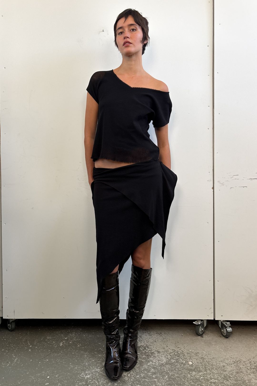 2005 A-POC ASYMMETRICAL SKIRT by ISSEY MIYAKE in size AU/UK 8 from SKIRTS category