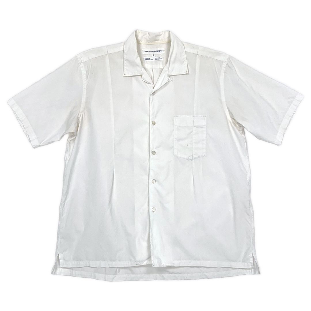 Short-sleeve Darted Camp Collar Shirt by COMME DES GARÇONS in size M from SHIRTS category