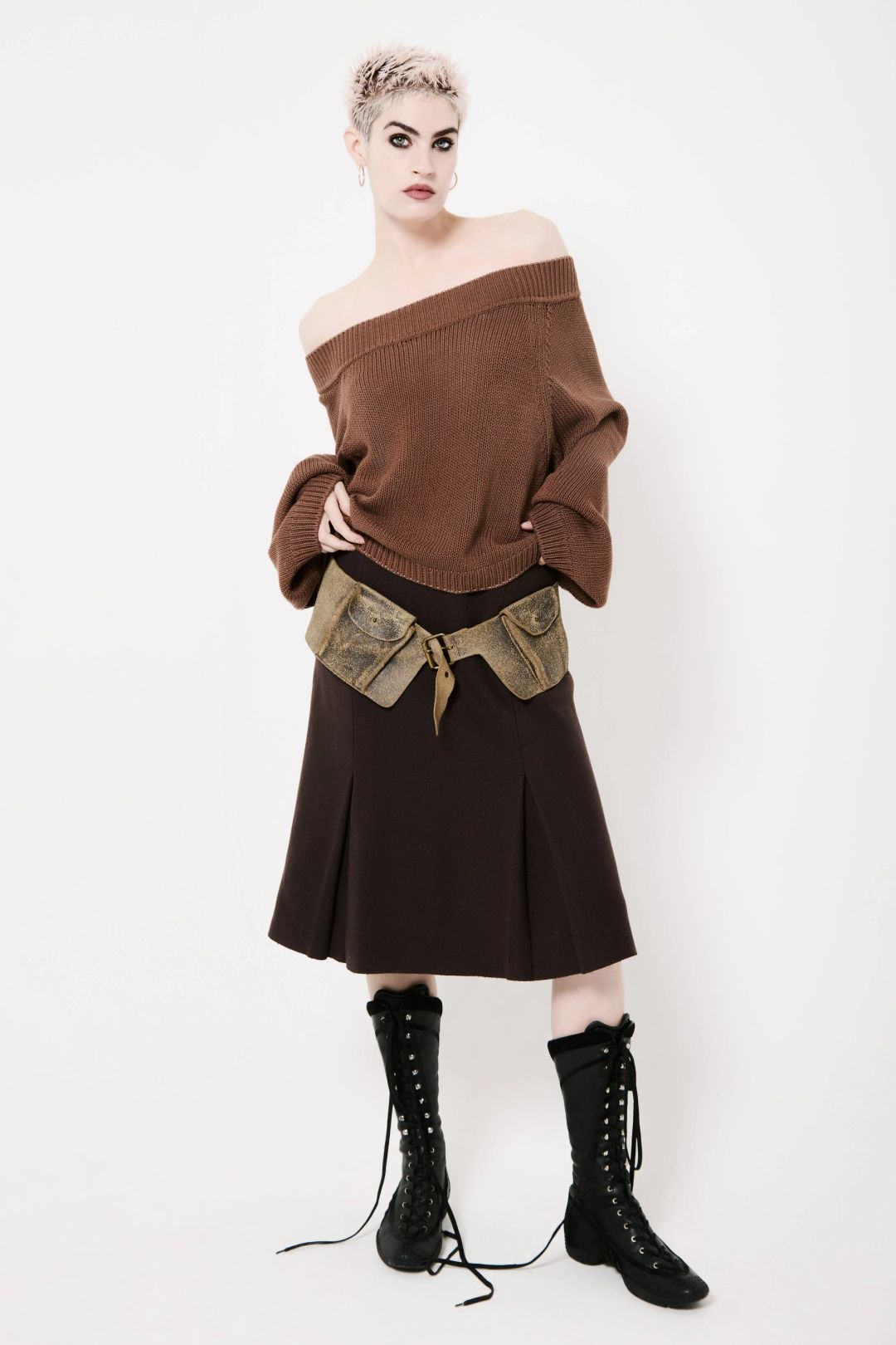 the row brown jumper by The Row in size S from KNITWEAR category
