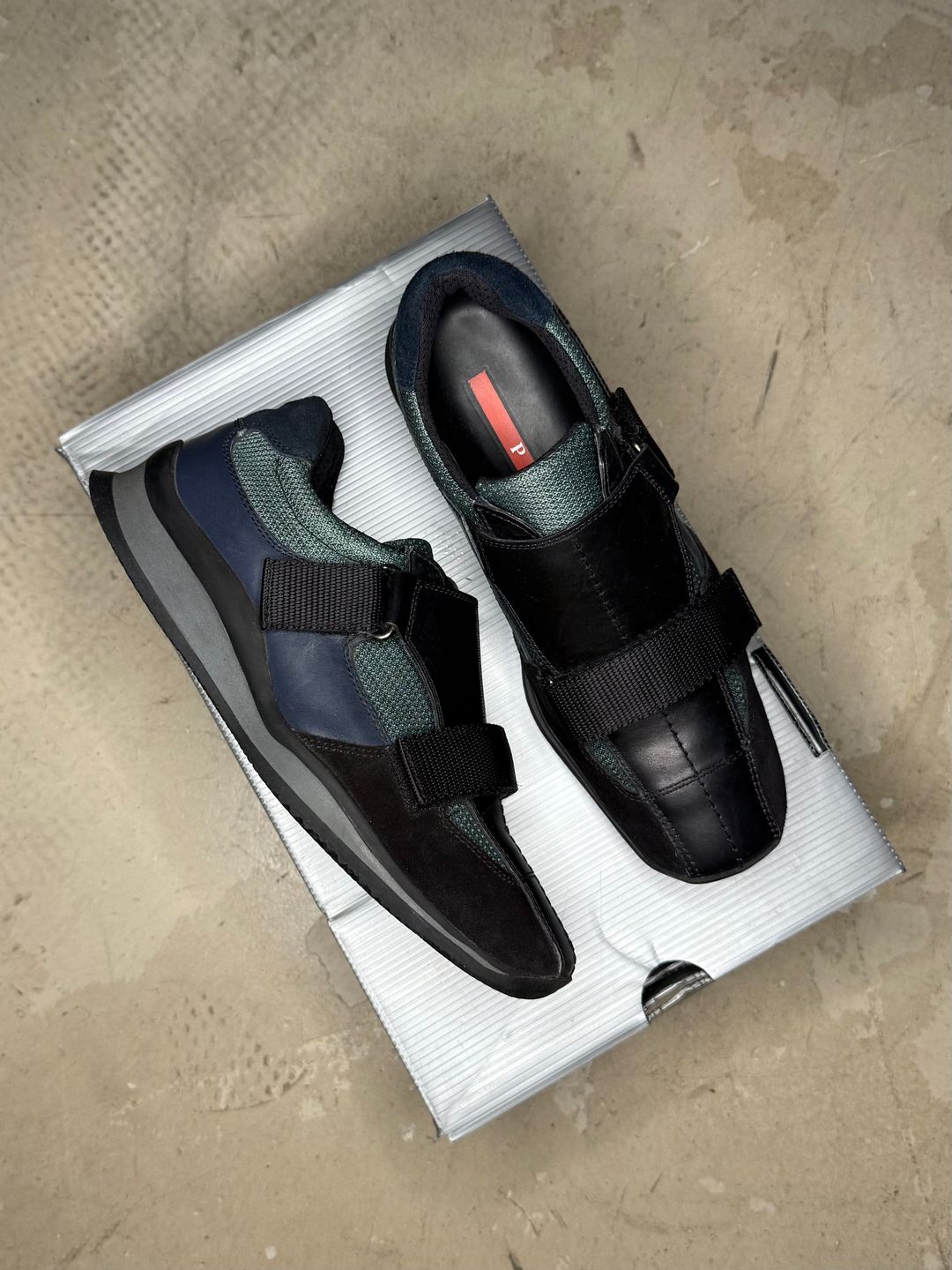 FW 02 Prada Sport Velcro Strap Trainers by PRADA in size EU 37 from SHOES category
