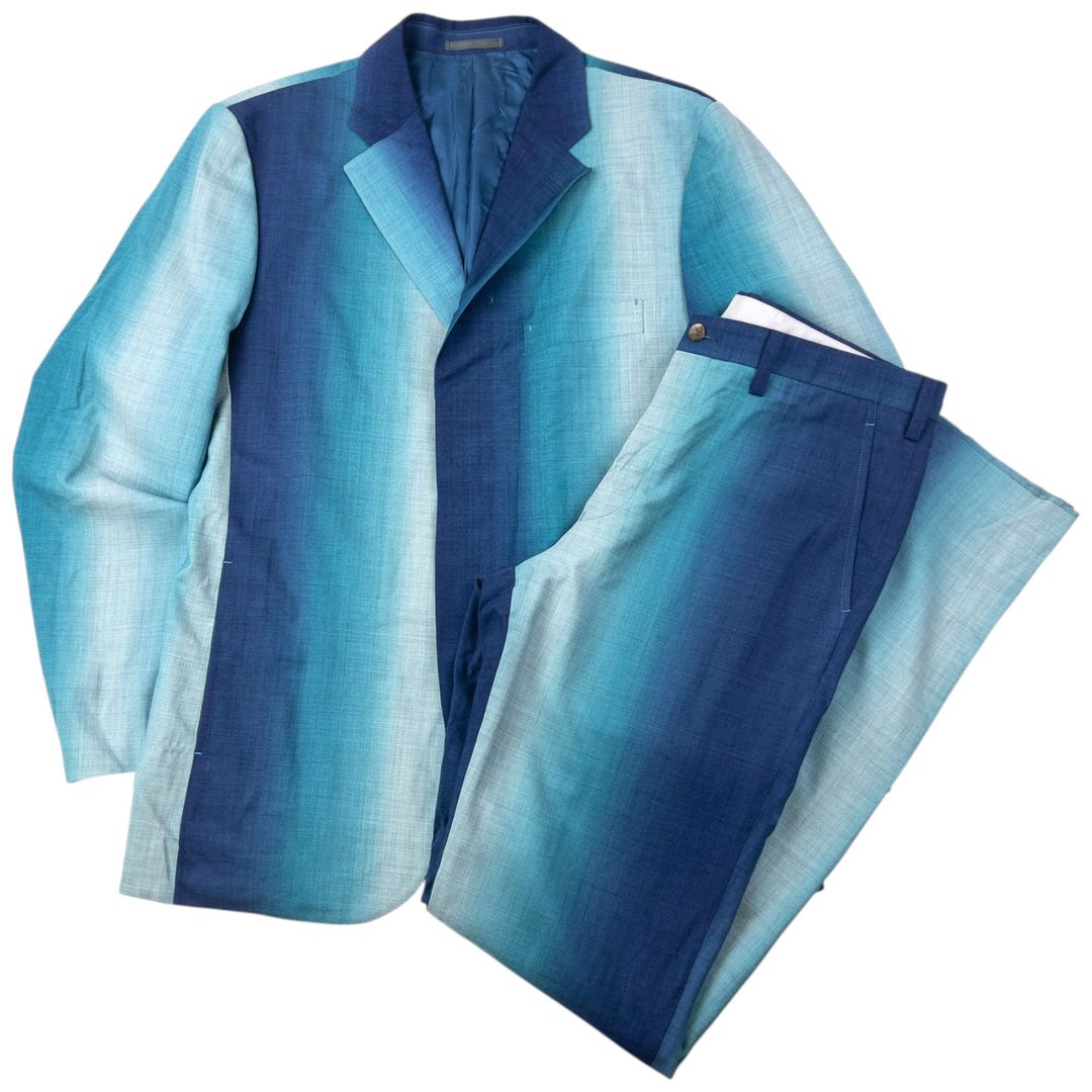 Vintage 2000s Issey Miyake MEN Gradient Jacket & Trousers Suit Set Size XL by ISSEY MIYAKE in size XL from SUITS category