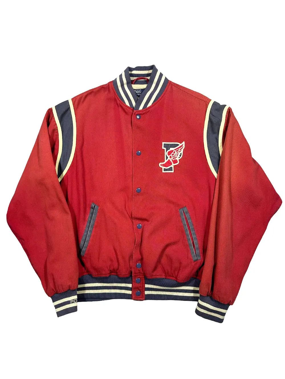 "P Wing" Varsity Jacket by RALPH LAUREN in size M from COATS & JACKETS category