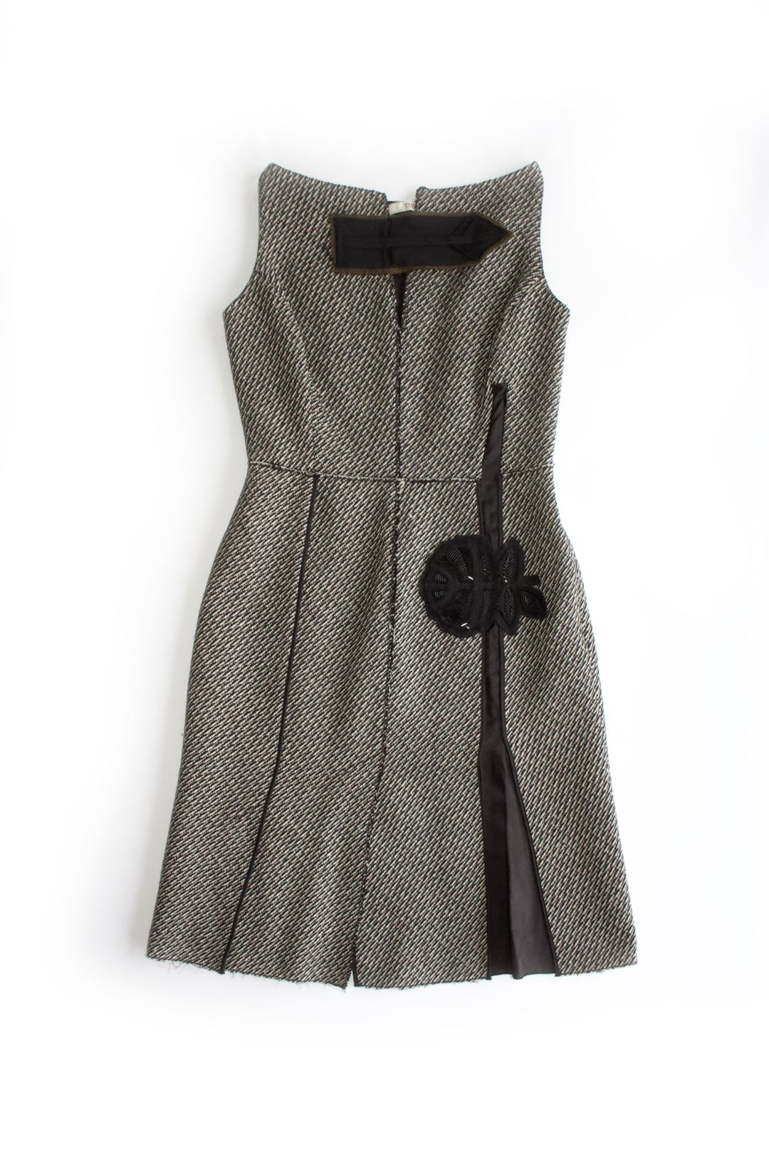 Prada FW 2003 grey wool mini-dress by PRADA in size M from DRESSES category