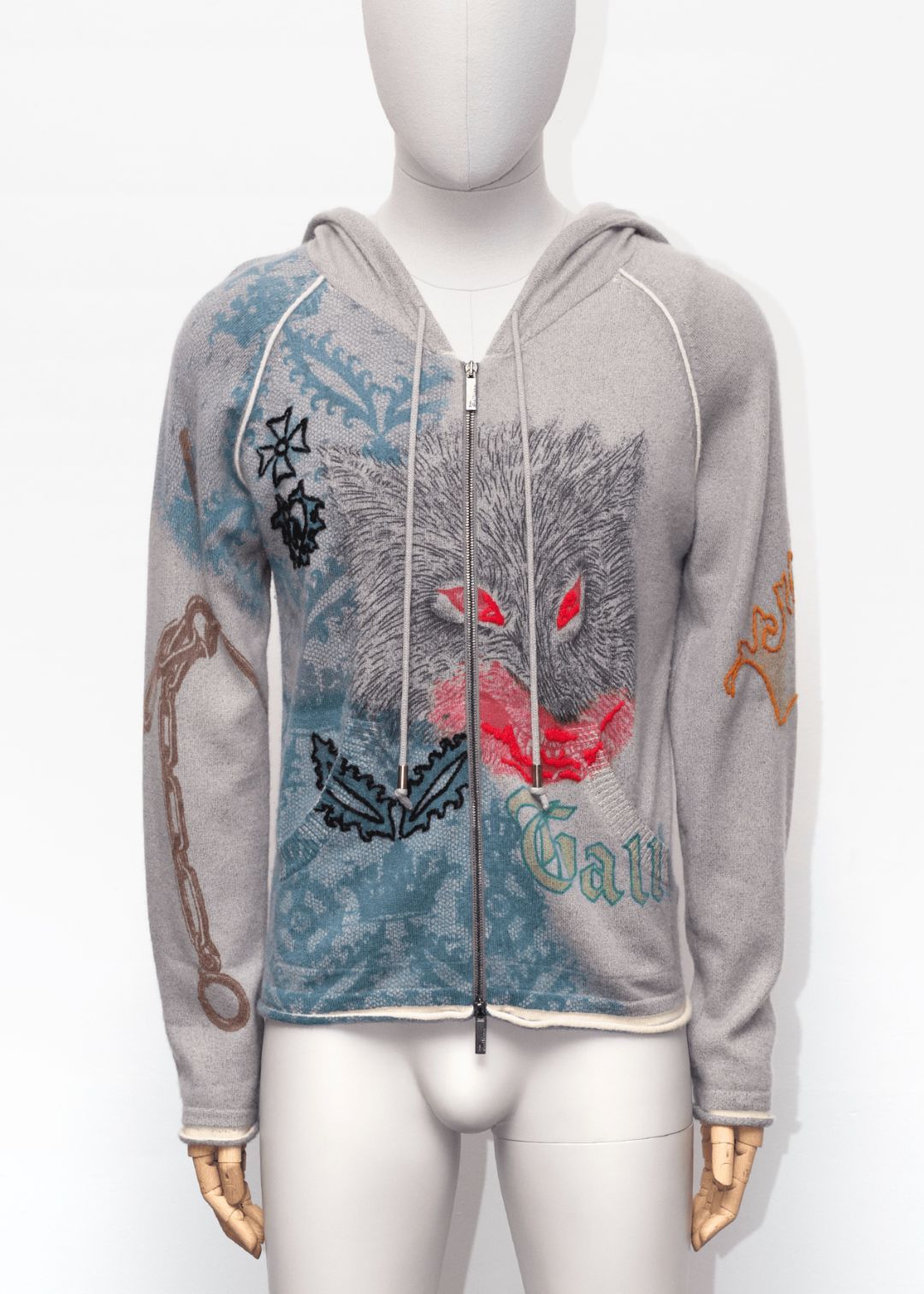 John Galliano Menswear A/W 2006 'Lone Wolf' Cashmere Jacket by JOHN GALLIANO in size S from COATS & JACKETS category