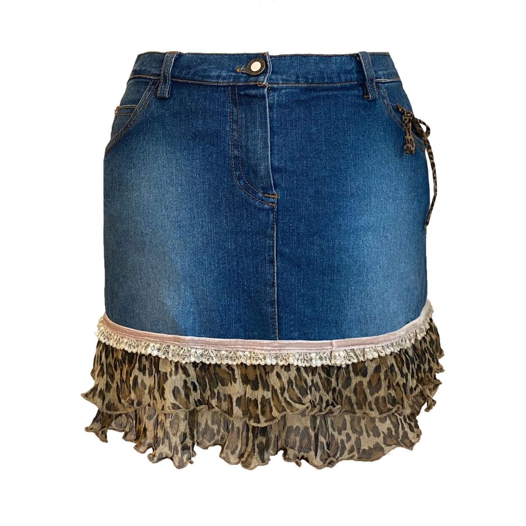 Blumarine Frill Mini Skirt by BLUMARINE in size W27 from SKIRTS category