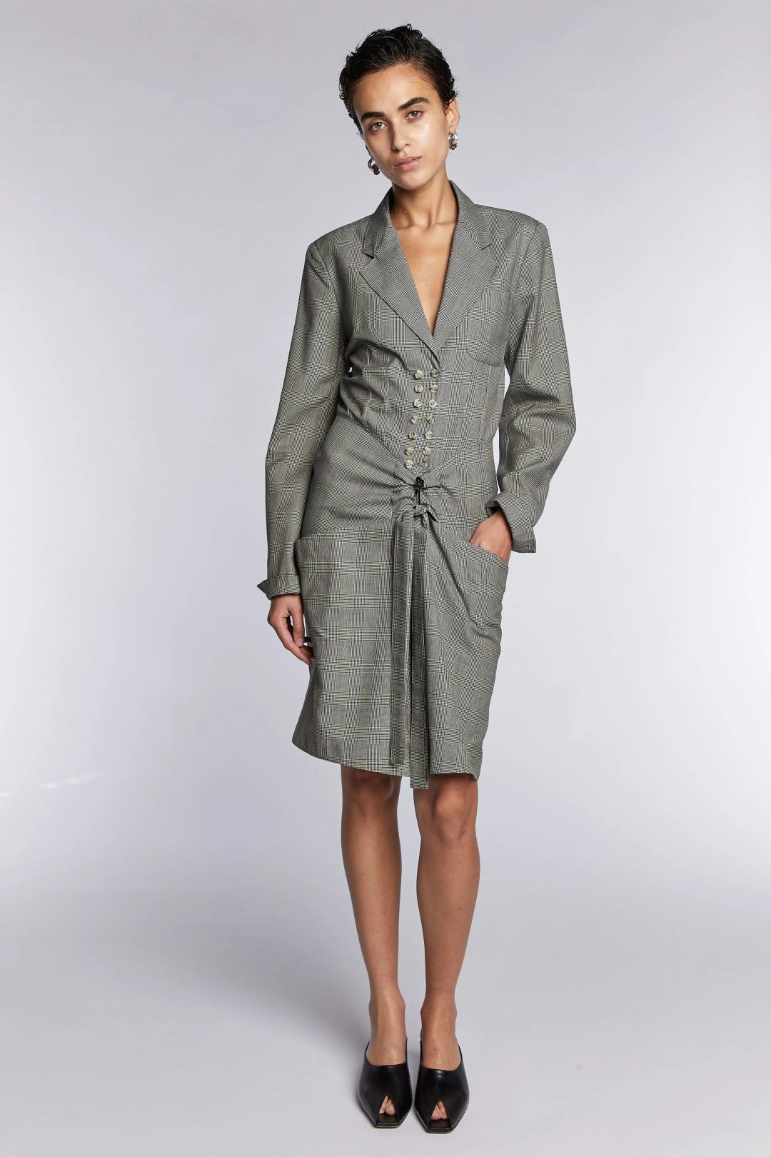 Alaïa Double Breasted Checked Dress A/W 1988 by Azzedine Alaïa in size ONE SIZE from DRESSES category