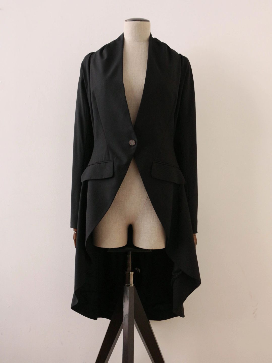 Alexander McQueen S/S99 ‘n13’ Black Wool Tailcoat by ALEXANDER MCQUEEN in size ONE SIZE from SUITS category