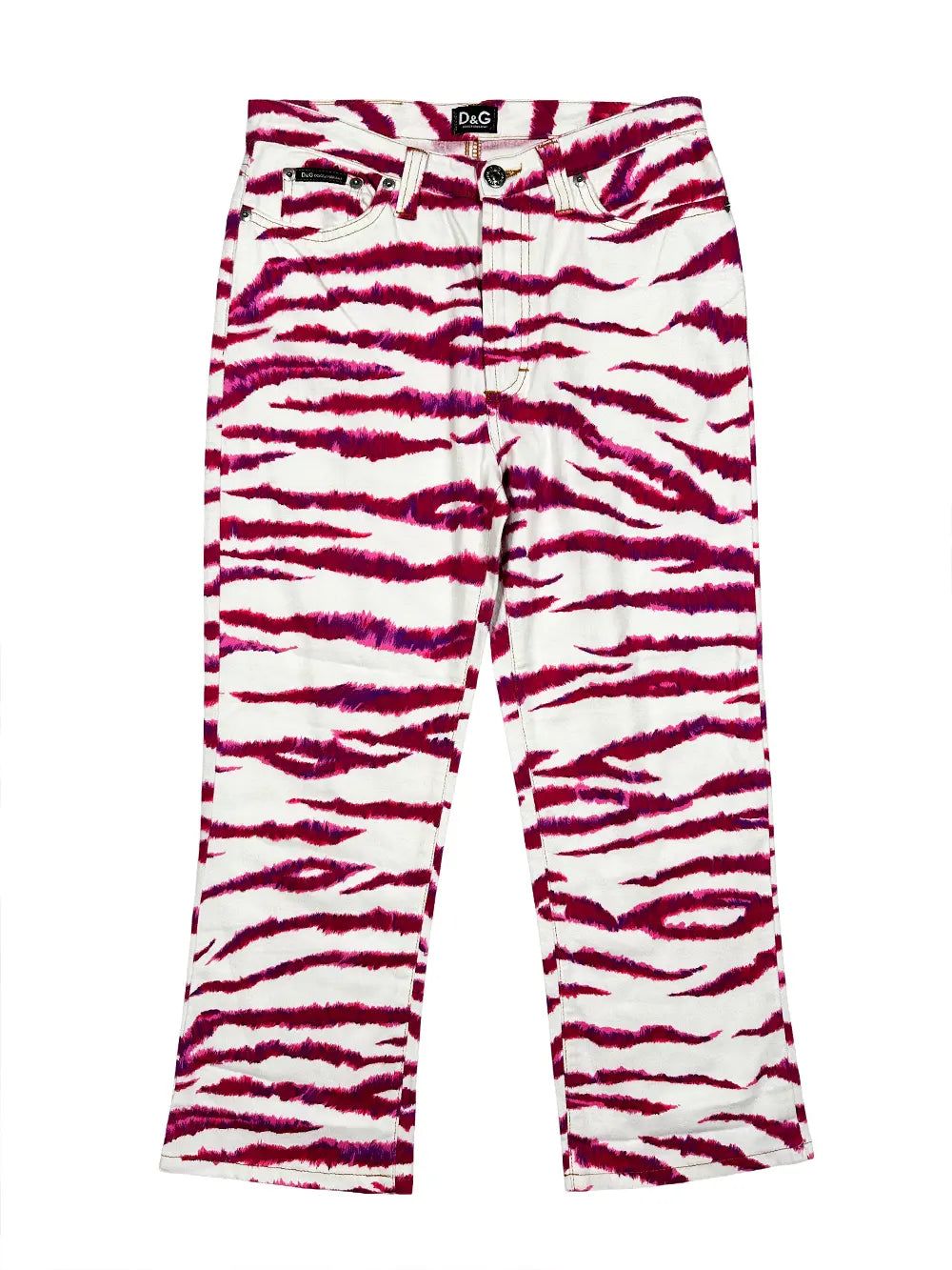 Pink Zebra Capri by DOLCE & GABBANA in size IT 42 from SHORTS category