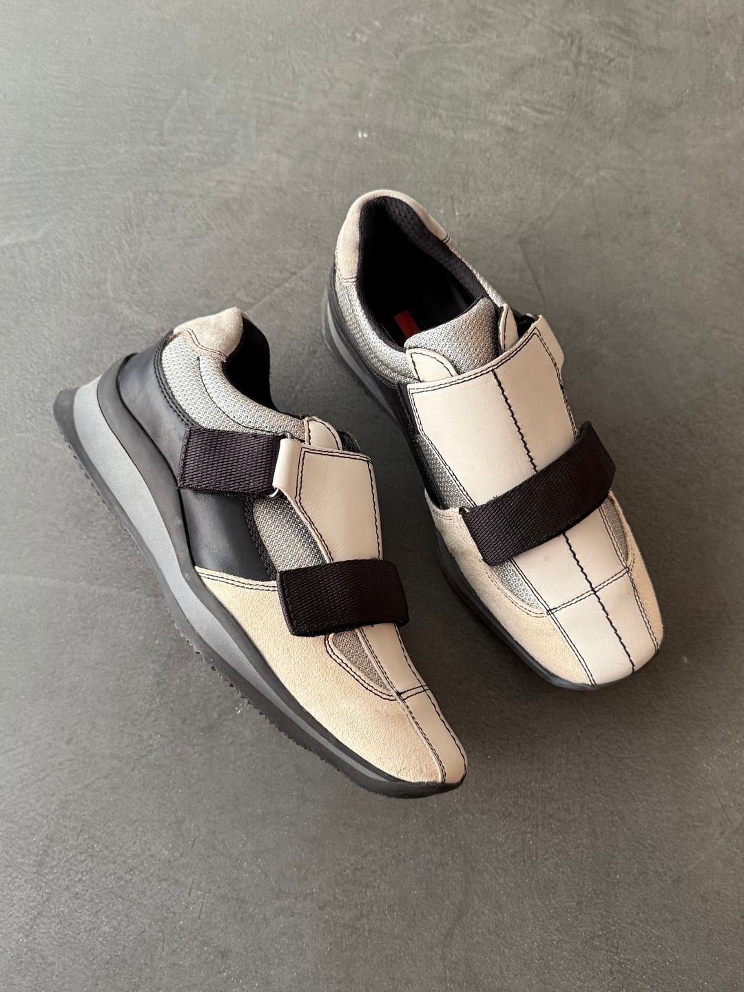 FW 02 Prada Sport Velcro Strap Trainers by PRADA in size EU 35 from SHOES category