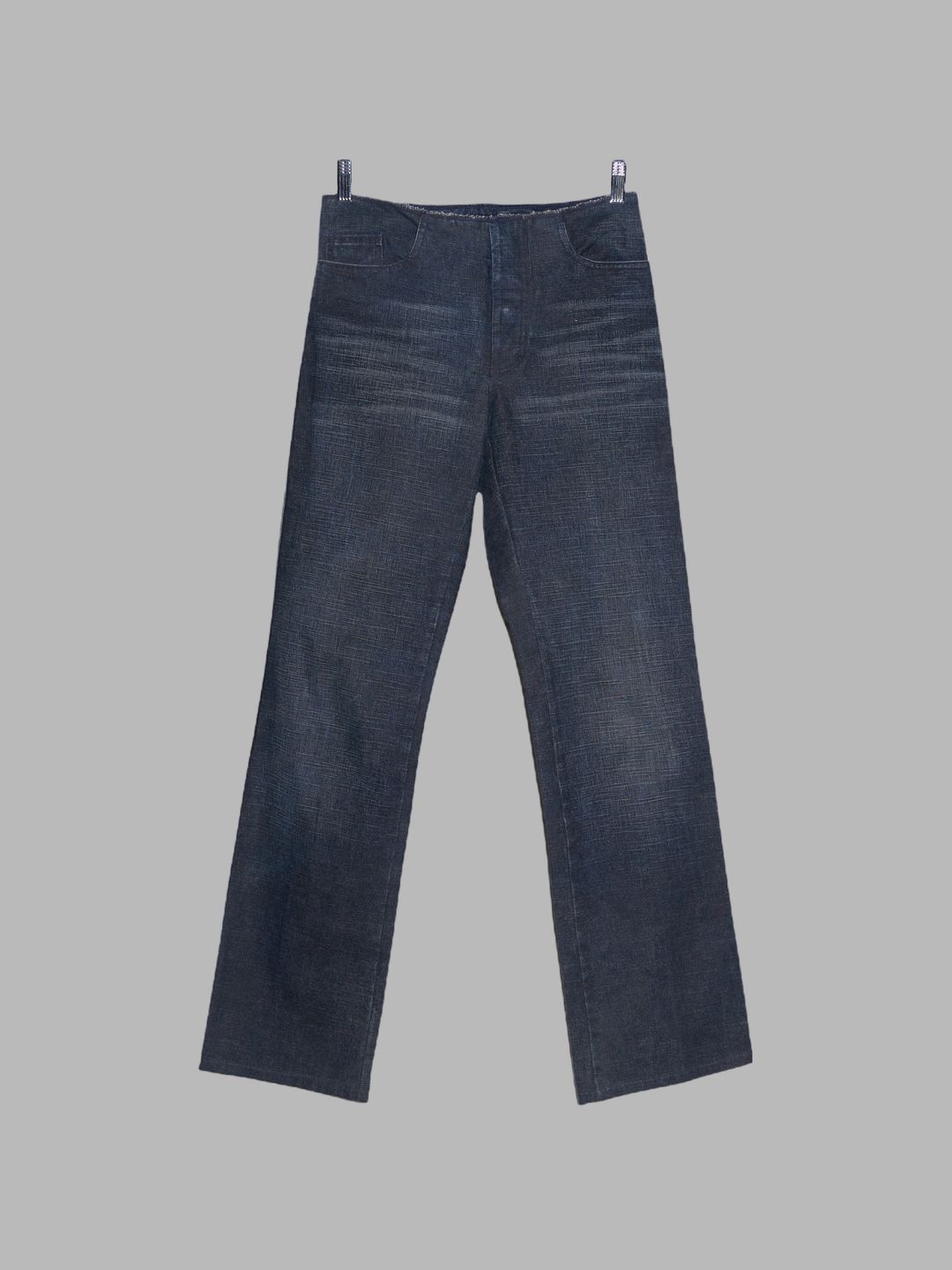 Jean Colonna 'worn' blue coated jeans with cutoff waist - size 44 by Jean Colonna in size EU 44 from TROUSERS category