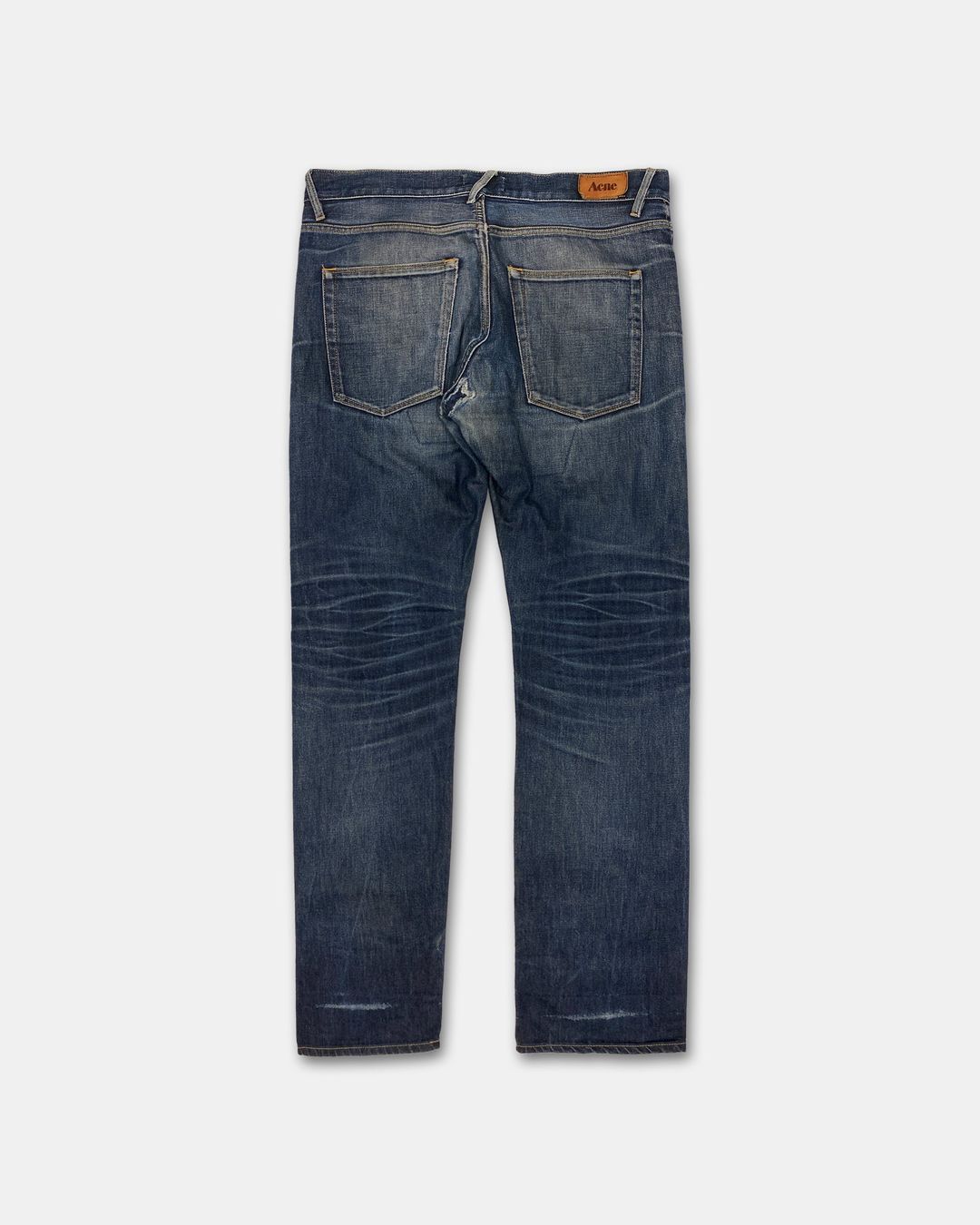 Acne Studios 2010s Honeycomb Denim Blue by ACNE STUDIOS in size W34 from DENIM category