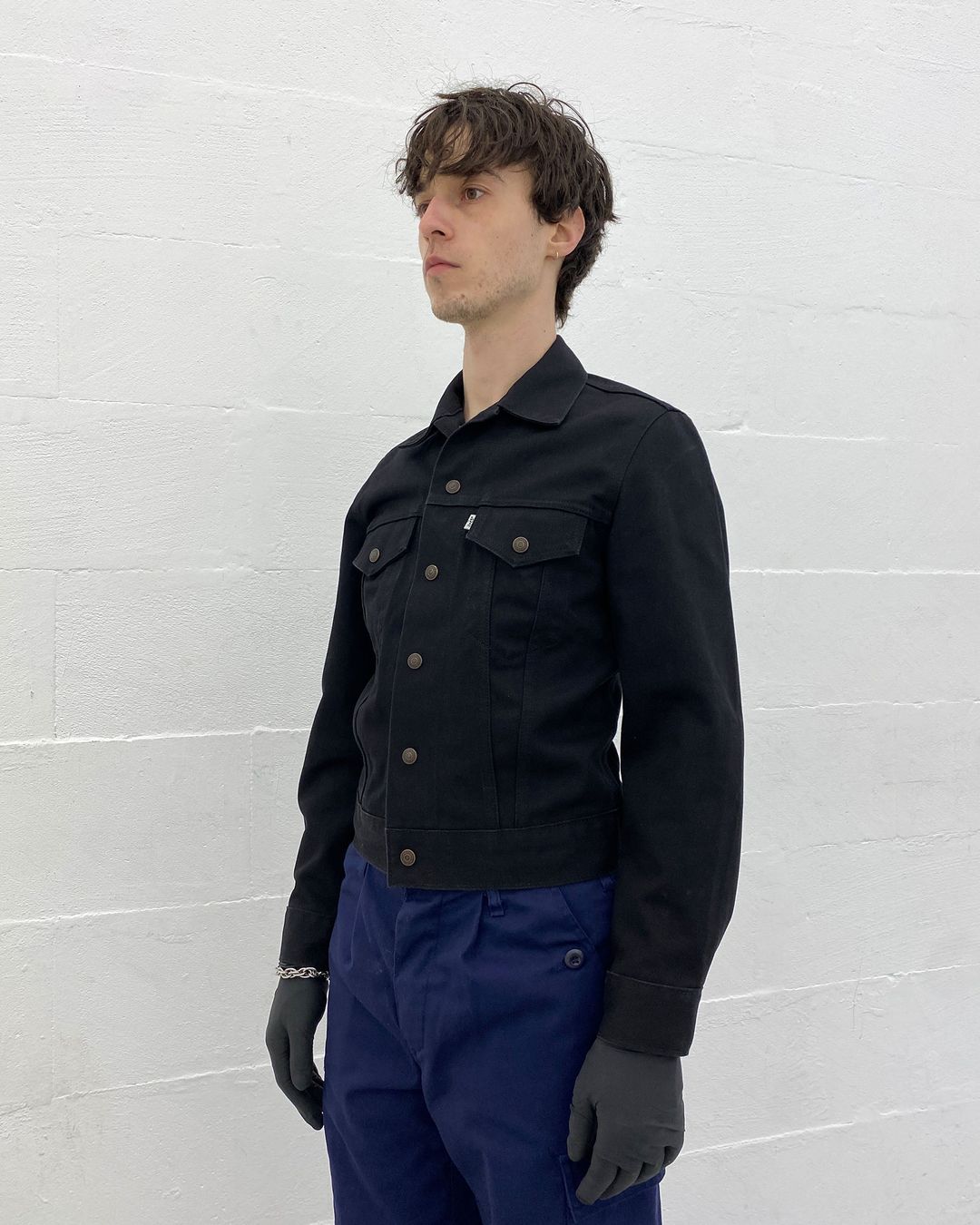 Levis 1998 Type 3 Push Button Denim Jacket Black by Levis in size S from COATS & JACKETS category