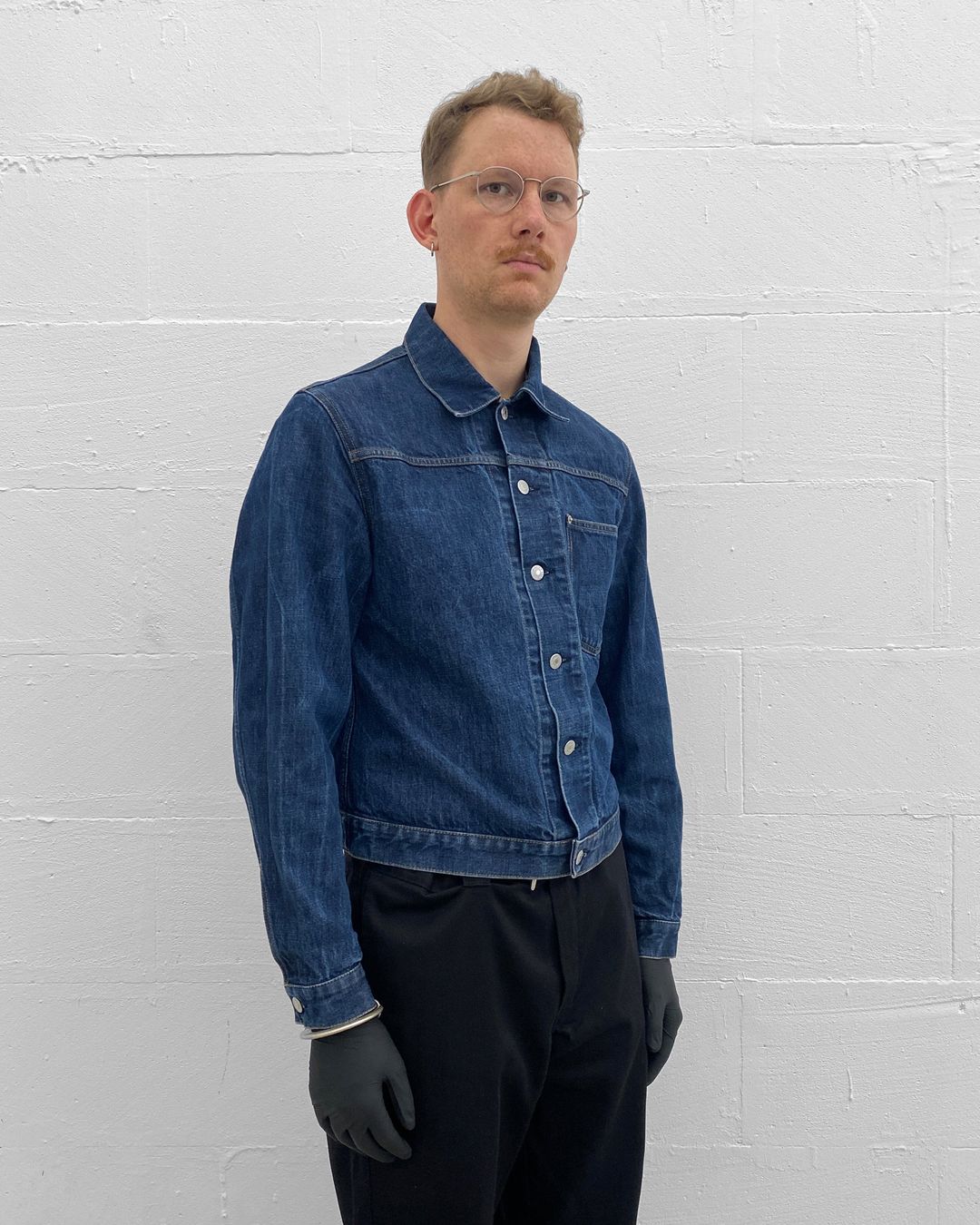 Helmut Lang 2000s Type 1 Classic Denim Jacket Blue by HELMUT LANG in size M from COATS & JACKETS category