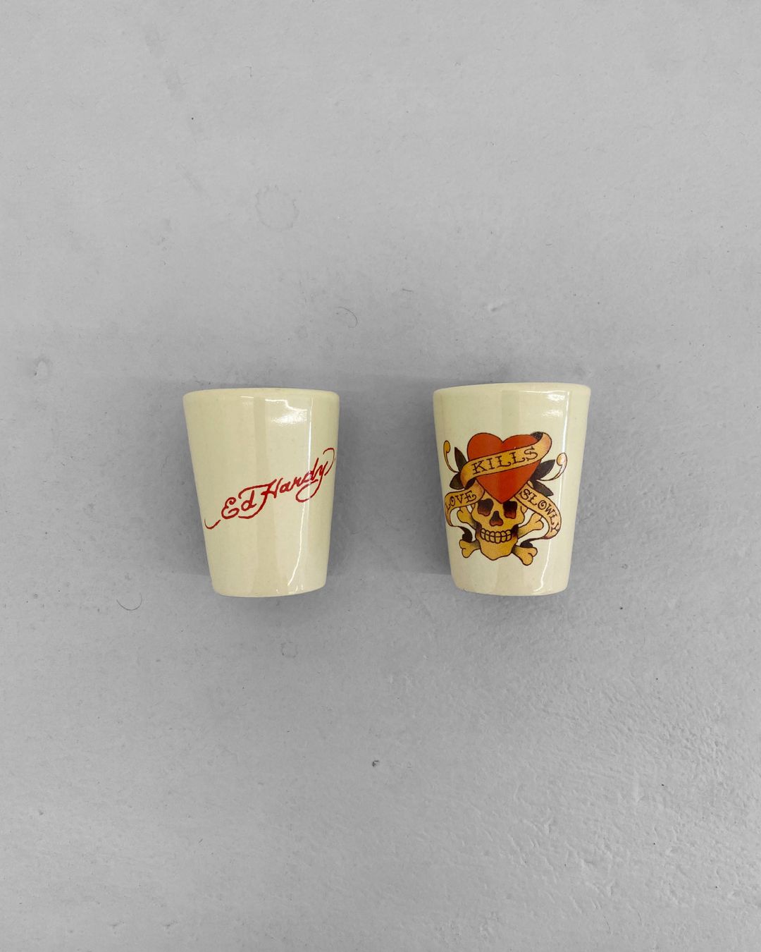Ed Hardy 2000s Skull Shot Cup Set by Ed Hardy in size ONE SIZE from ACCESSORIES category