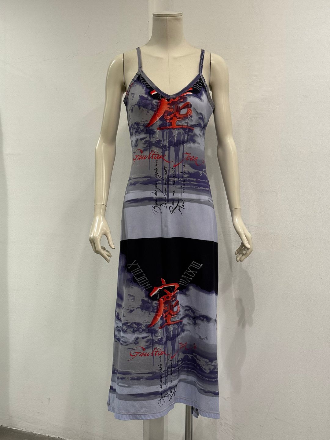 1990s Jean Paul Gaultier cloud print slip dress by JEAN PAUL GAULTIER in size FR 40 from DRESSES category