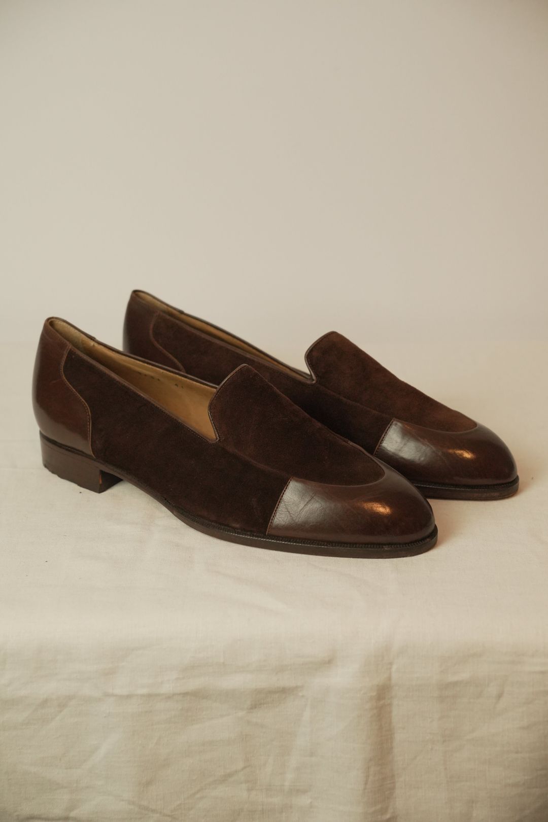 Gianni Versace Brown Suede Leather Loafers Sz41 by VERSACE in size EU 41 from SHOES category