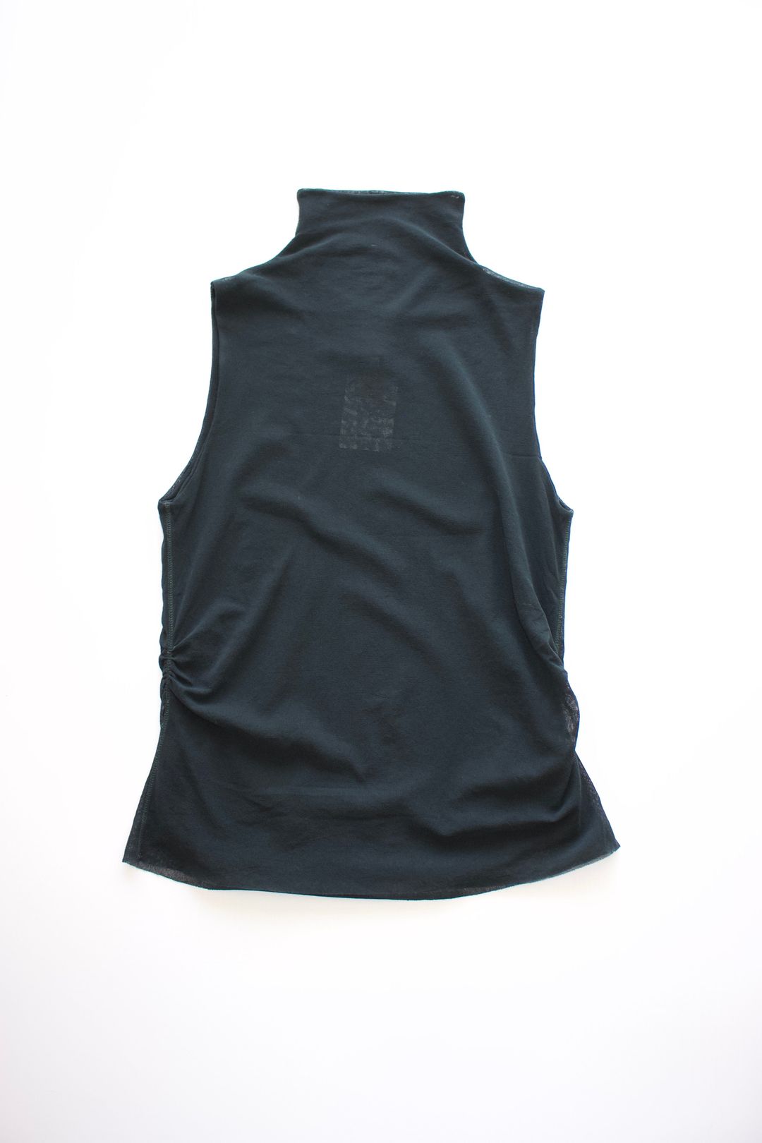 Jean Paul Gaultier Soleil dark green mesh top by JEAN PAUL GAULTIER in size L from TOPS category