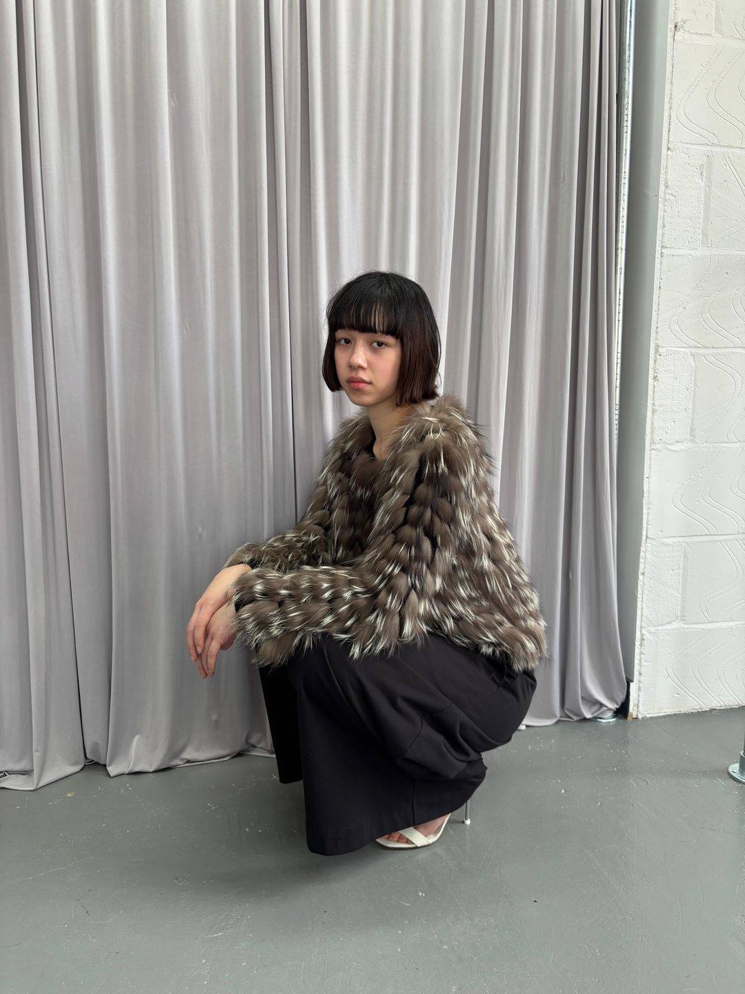 SILVER FOX FUR THIN JACKET by undefined in size S from COATS & JACKETS category