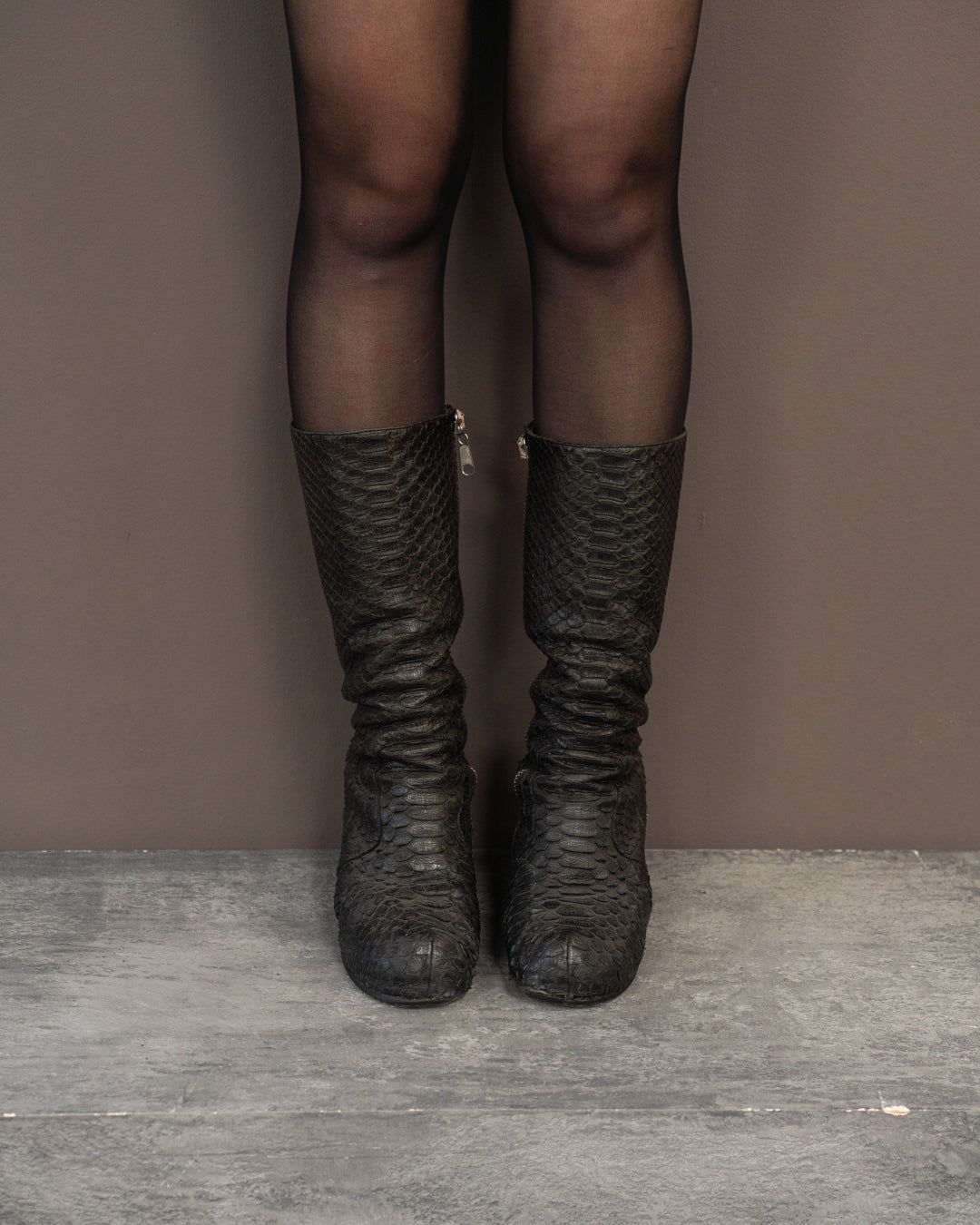 RICK OWENS A/W10 GLEAM PYTHON TURBO WEDGE HEELS (EU 41) by RICK OWENS in size EU 41 from SHOES category