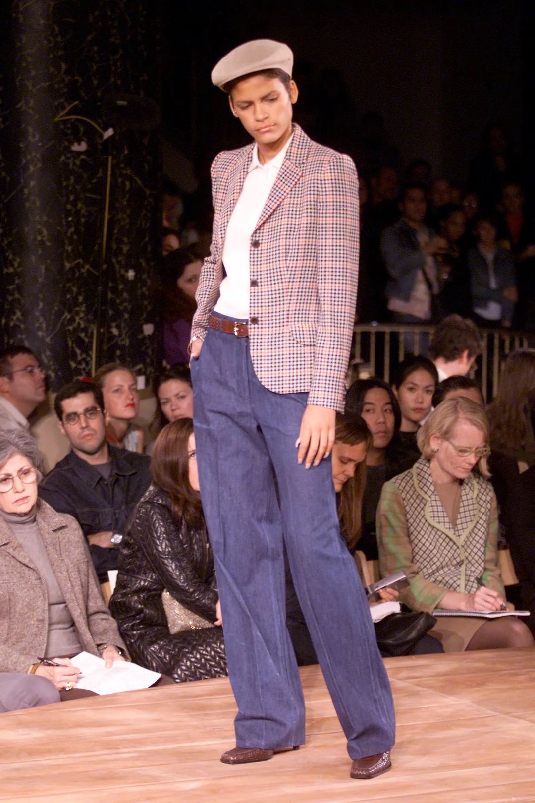 SS01 Gingham Check Blazer by Miguel Adrover in size S from COATS & JACKETS category