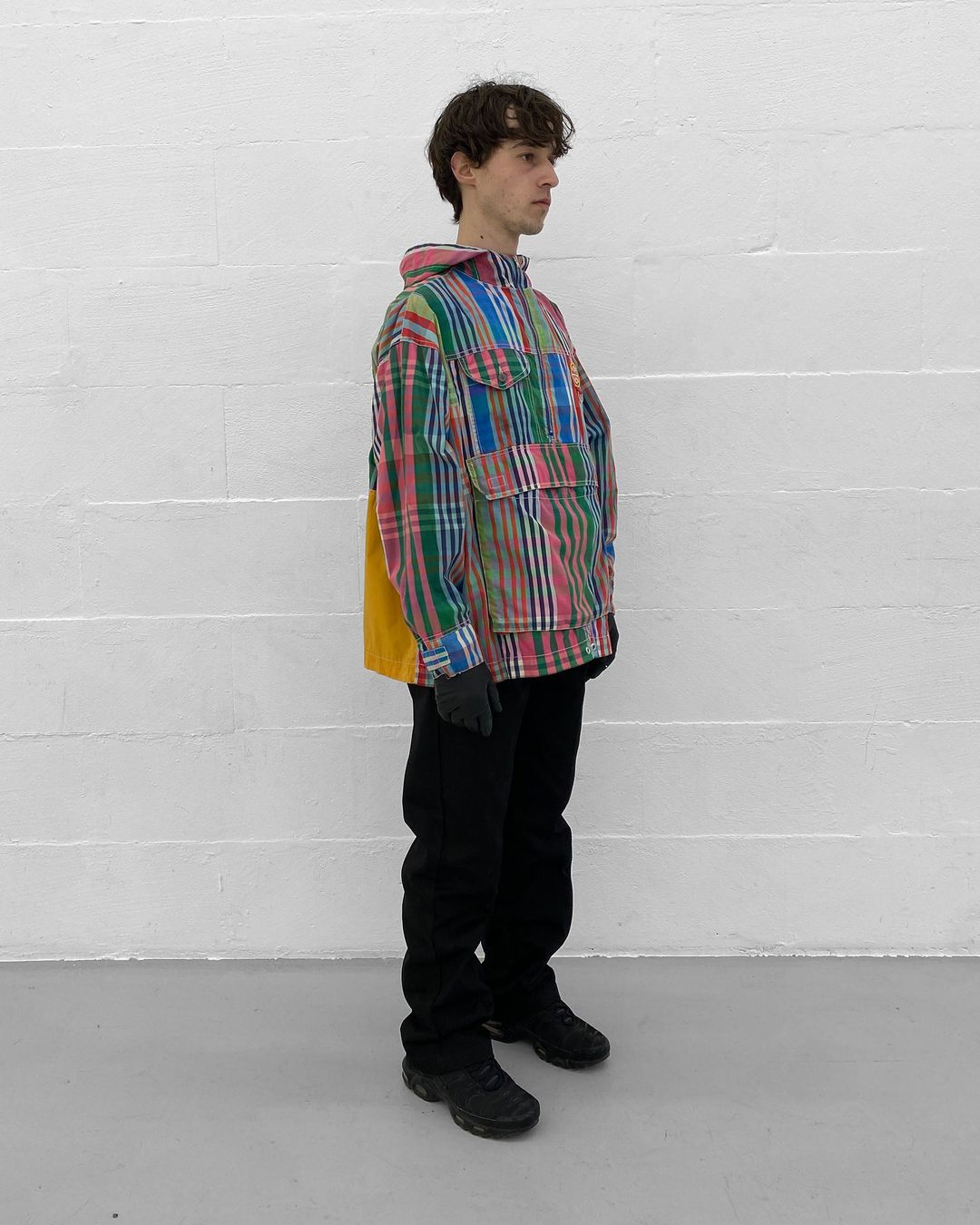 Oilily 1980s Madras Checkered Hooded Cotton Jacket Multicolor by Oilily in size L from COATS & JACKETS category