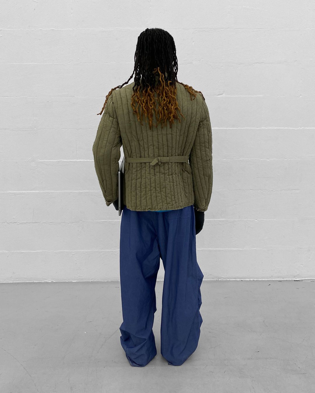 Vintage 1970s Soviet Telogreika Padded Jacket Khaki Green by Vintage in size S from COATS & JACKETS category