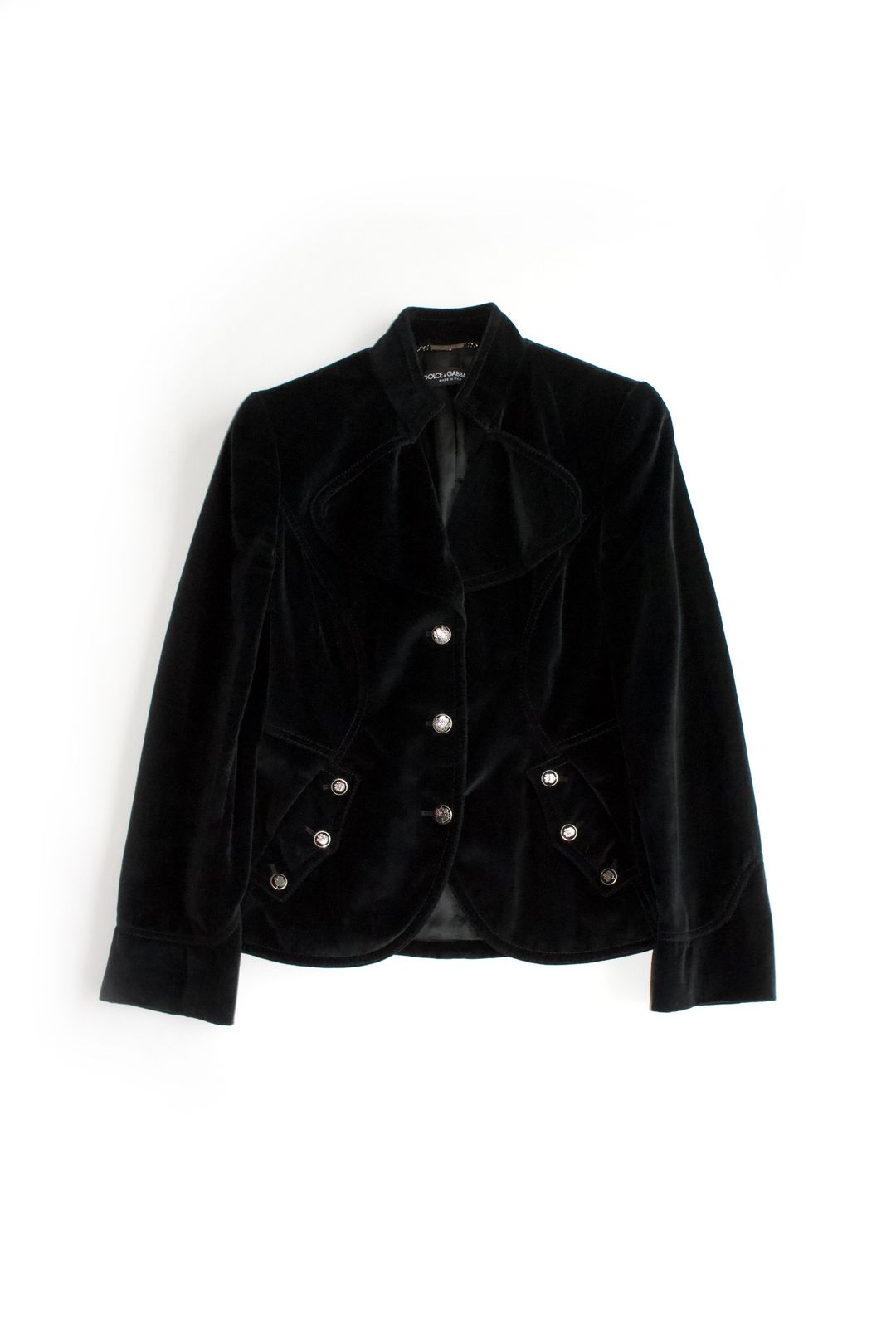 Dolce & Gabbana black velvet blazer by DOLCE & GABBANA in size M from COATS & JACKETS category