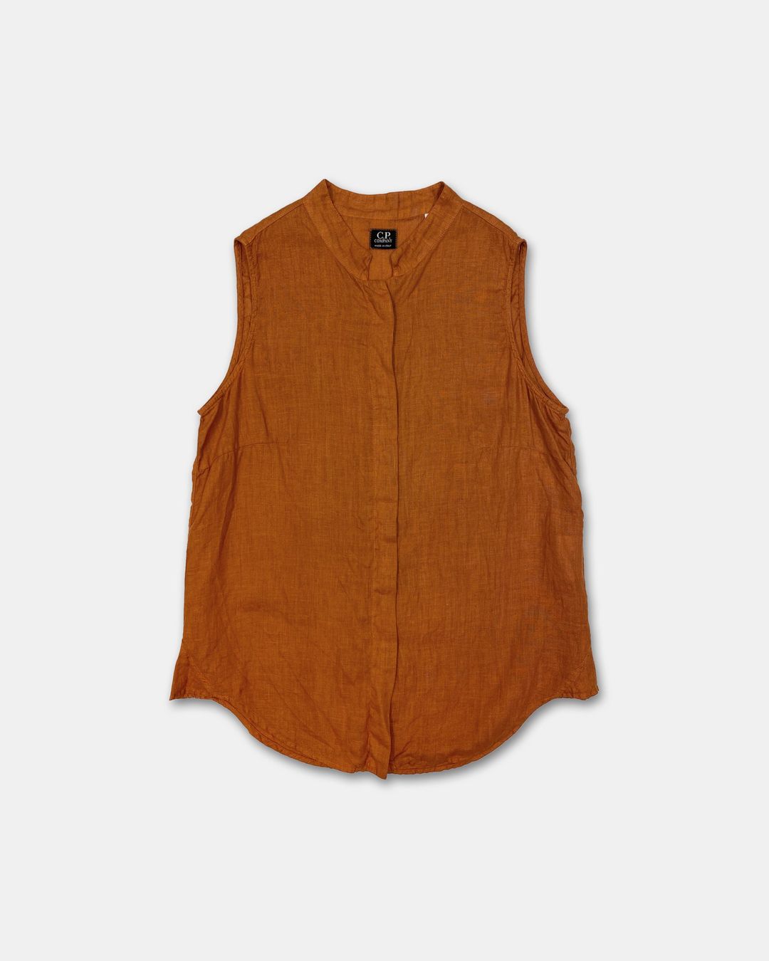 C.P. Company Donna SS2000 Linen Vest Top Orange by C.P. Company Donna in size L from TOPS category