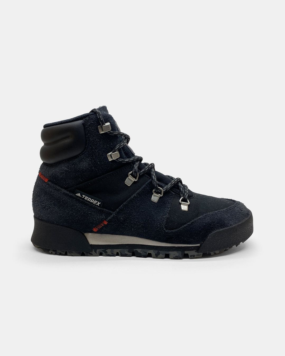Adidas 2020 Terrex Snowpitch Cold Hiking Suede Leather Boots Black Navy by ADIDAS in size ONE SIZE from Footwear category