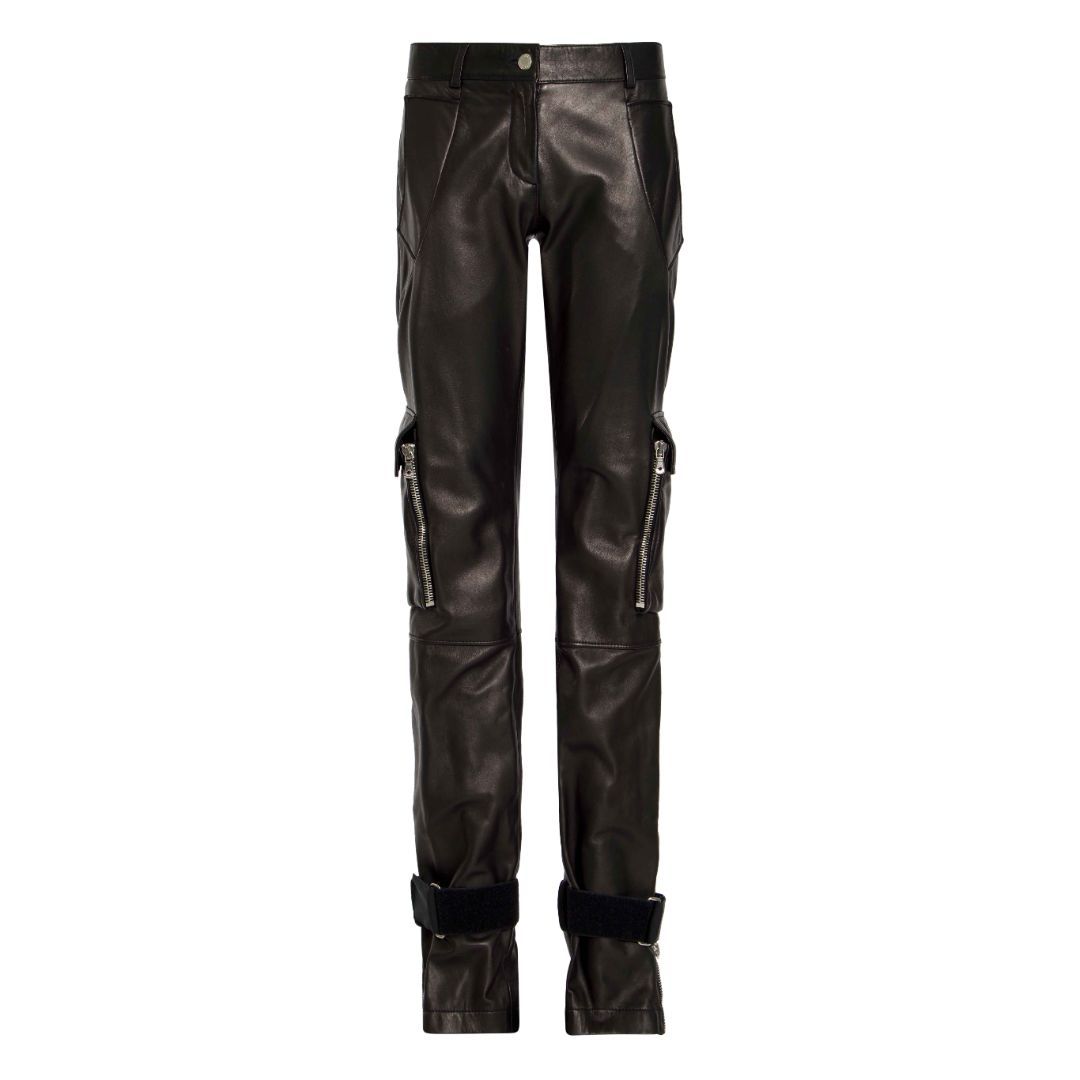 DOLCE & GABBANA FW 2003 LEATHER PANTS by DOLCE & GABBANA in size IT 40 from TROUSERS category